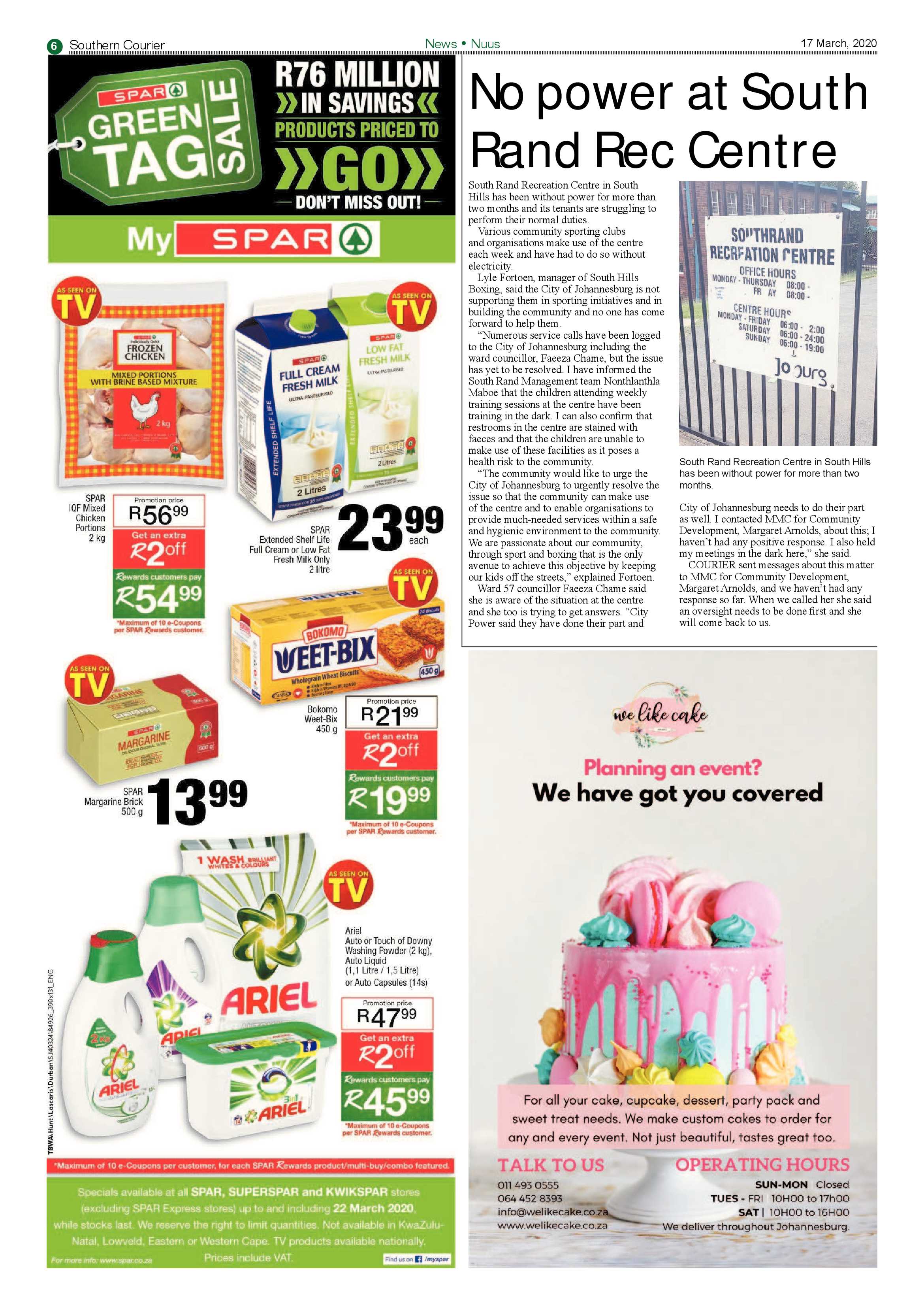 Southern Courier 17 March 2020 page 6