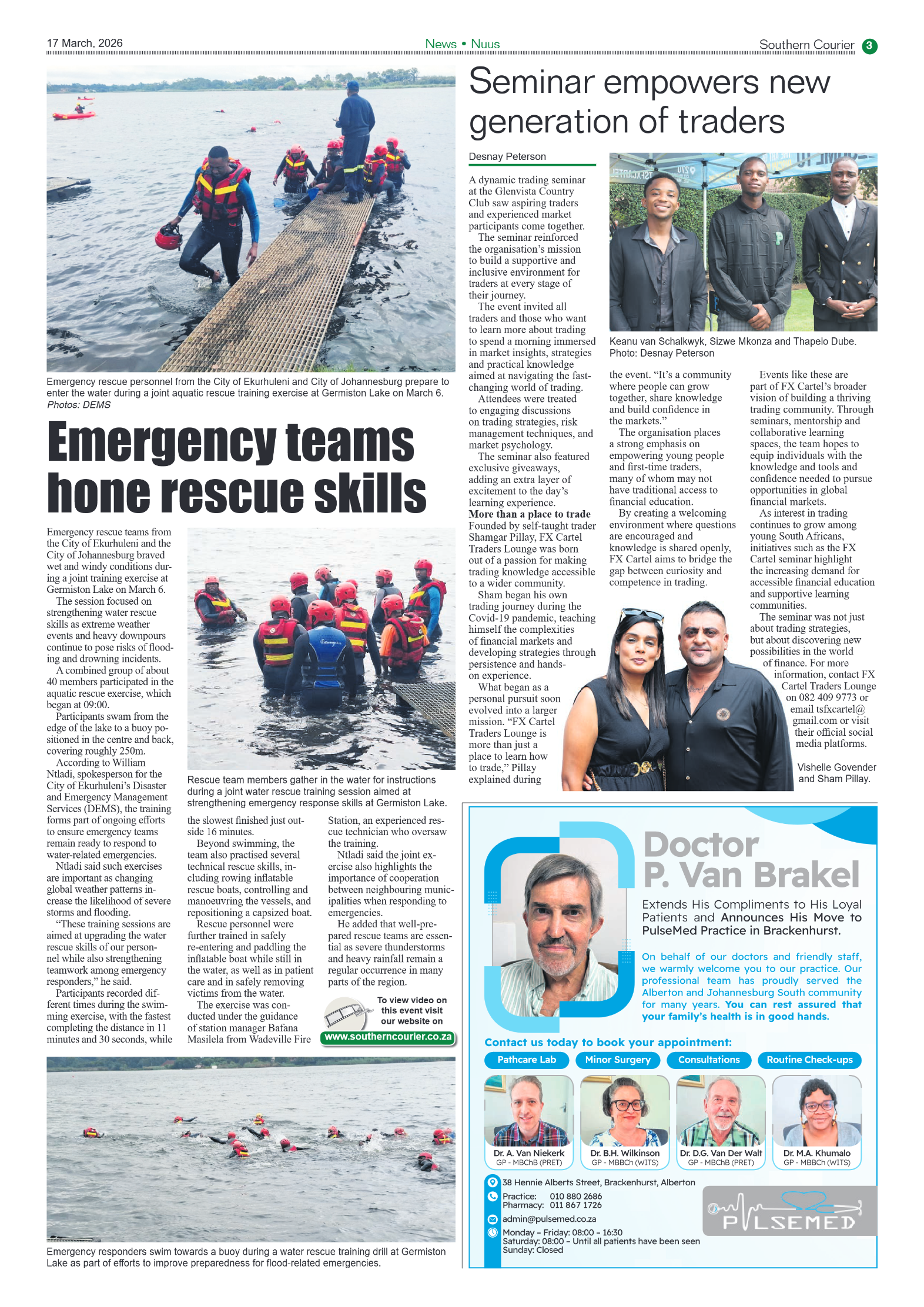 Southern Courier 17 March 2026 page 3