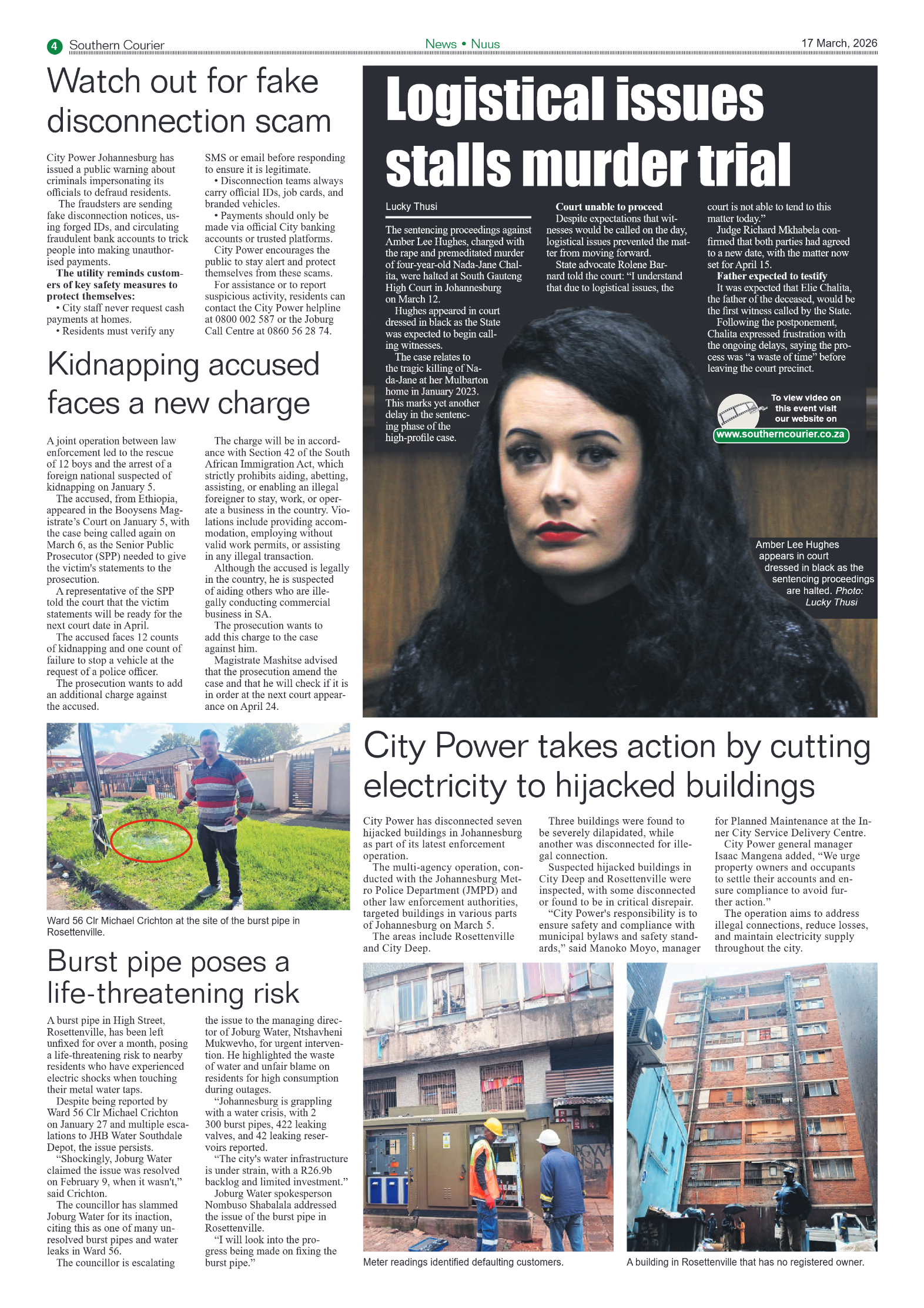 Southern Courier 17 March 2026 page 4