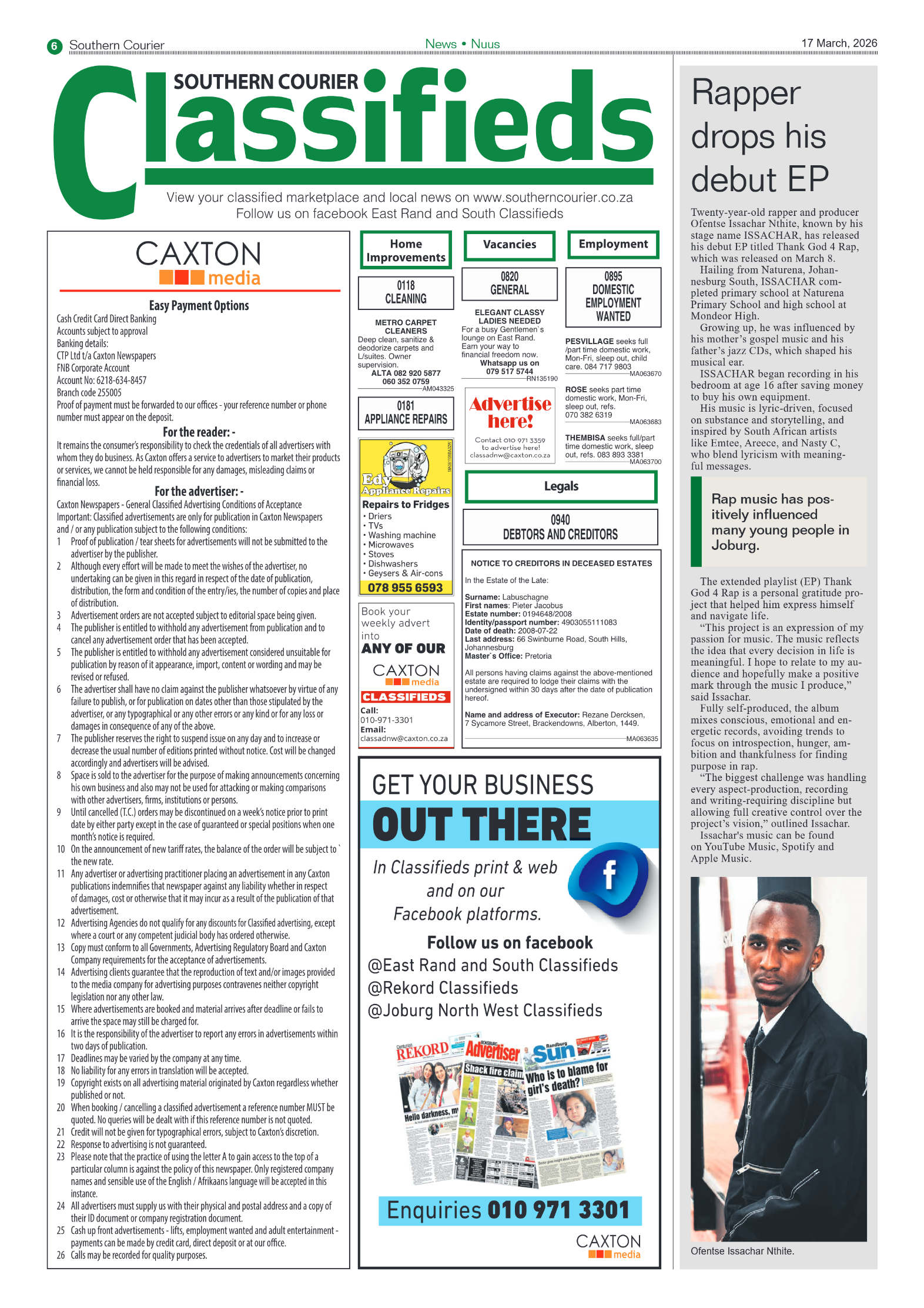 Southern Courier 17 March 2026 page 6