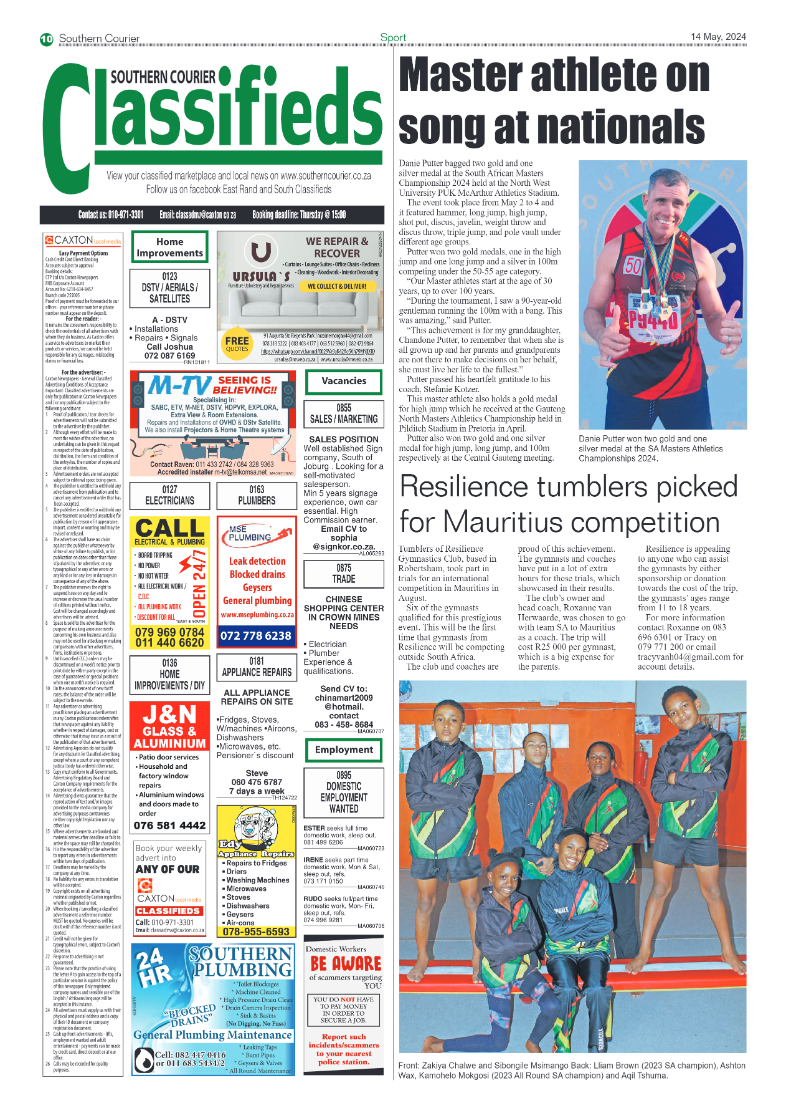 Southern Courier 17 May 2024 page 10