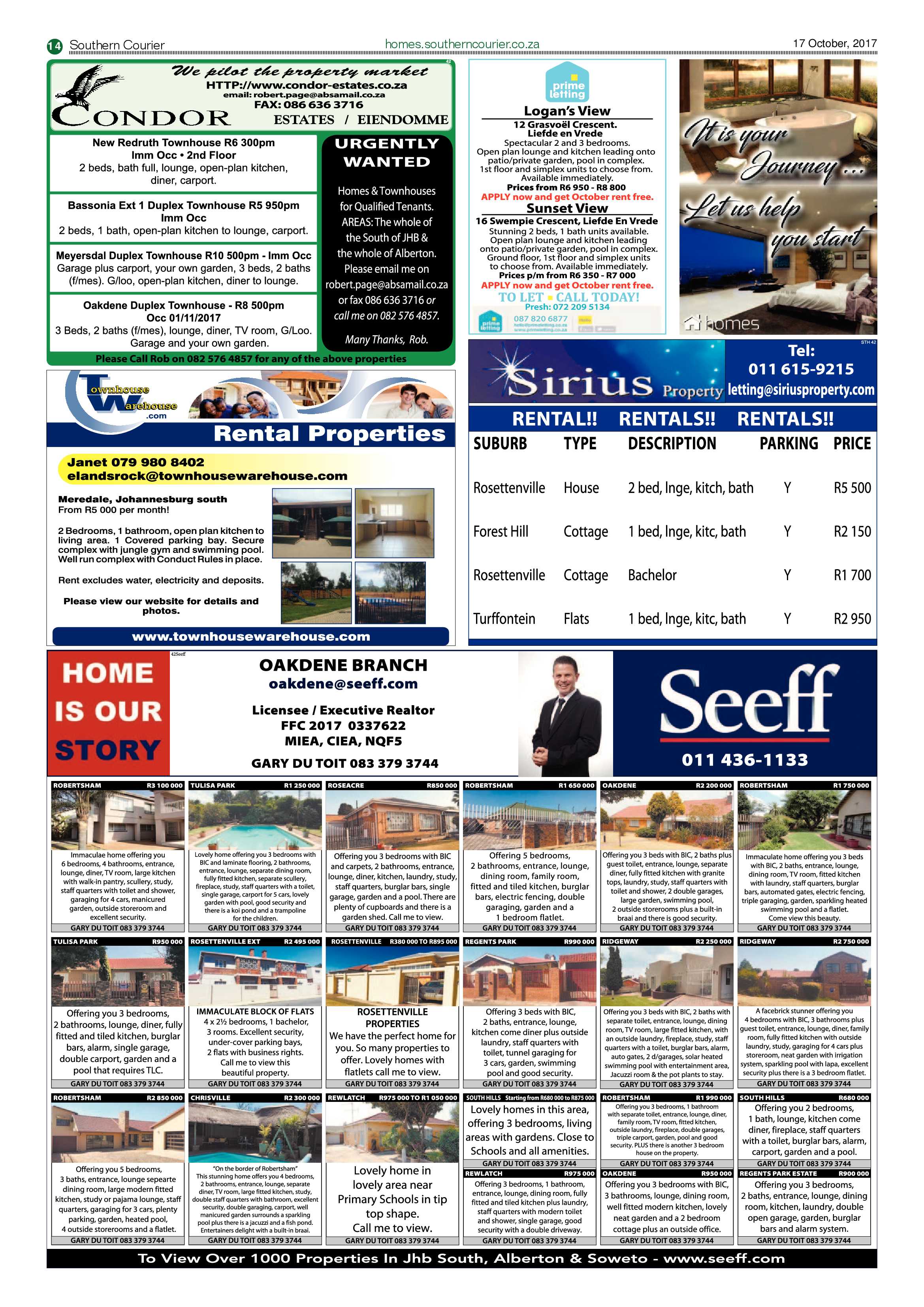 Southern Courier 17 October 2017 page 14