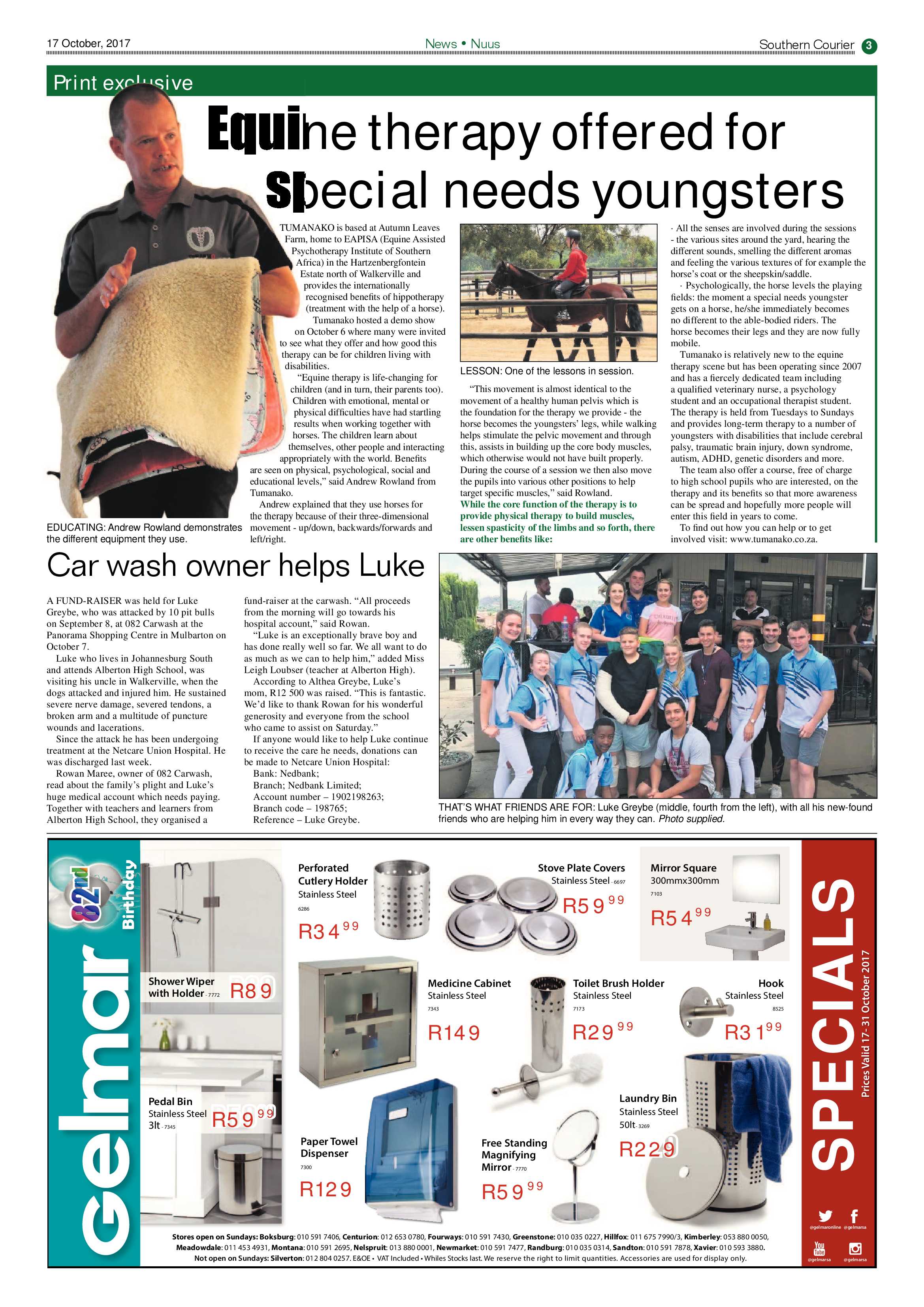 Southern Courier 17 October 2017 page 3