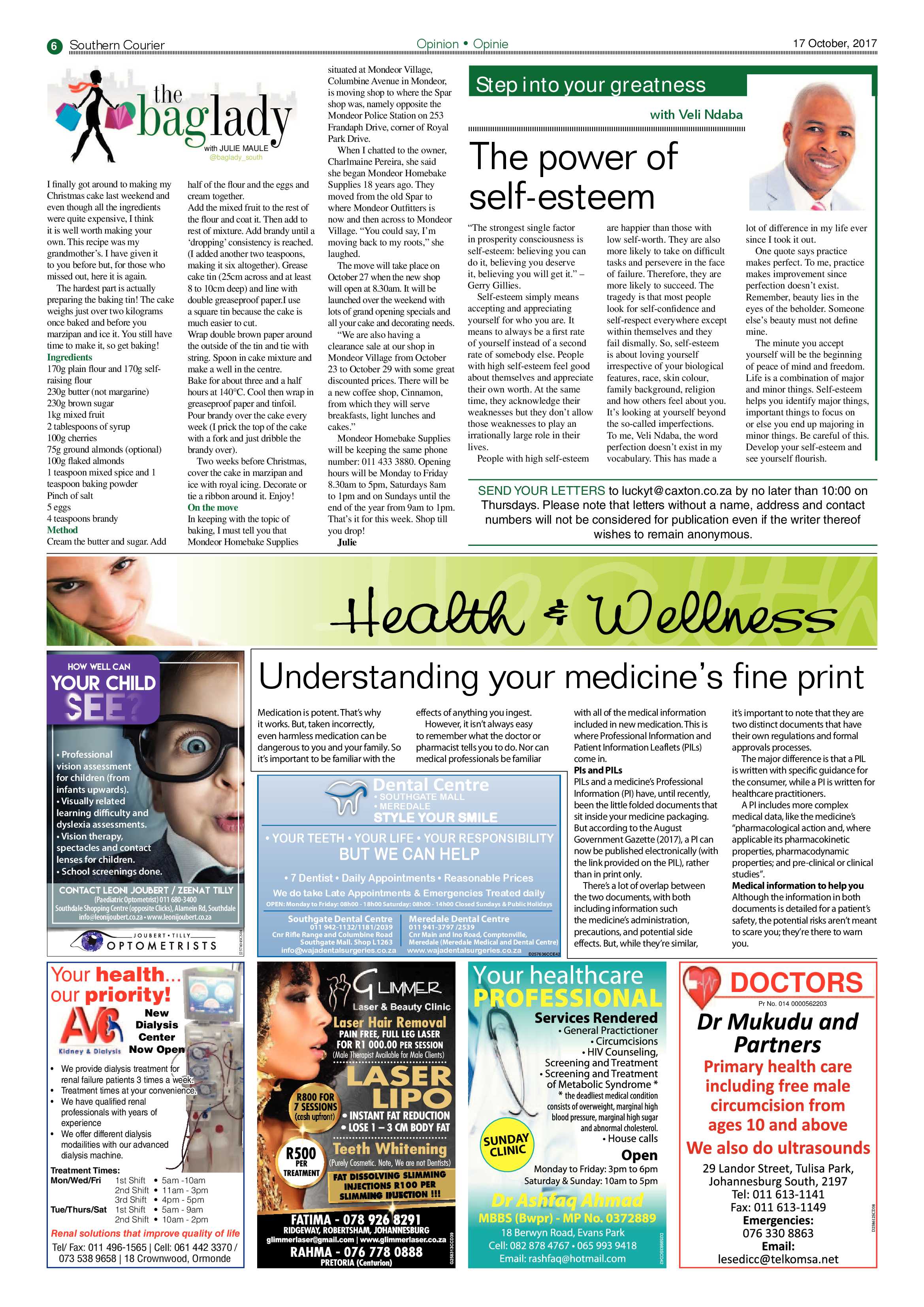 Southern Courier 17 October 2017 page 6