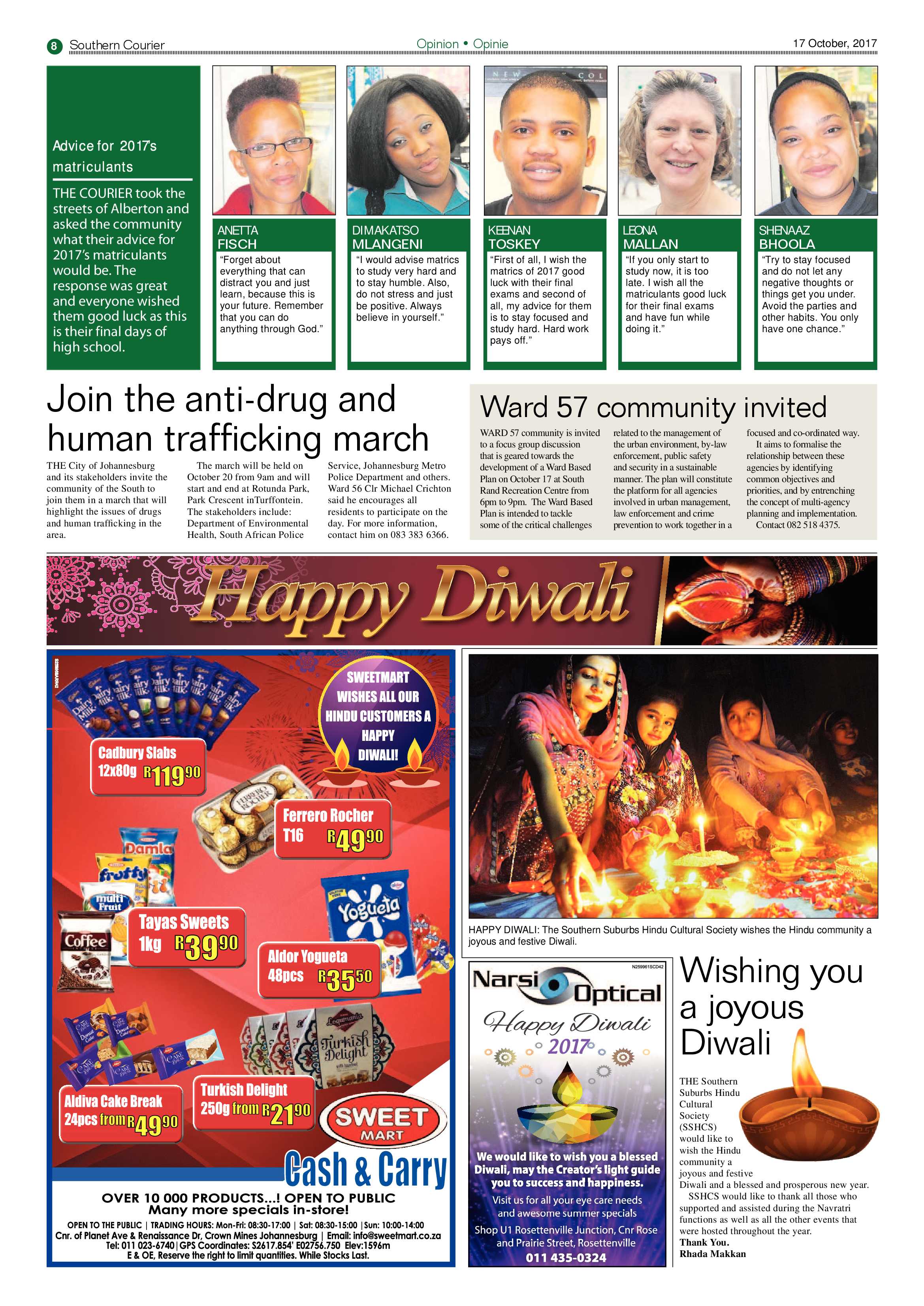 Southern Courier 17 October 2017 page 8