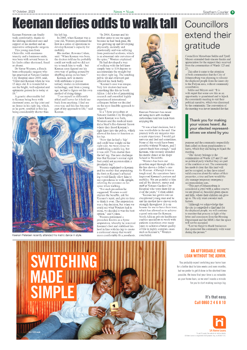 Southern Courier 17 October 2023 page 3