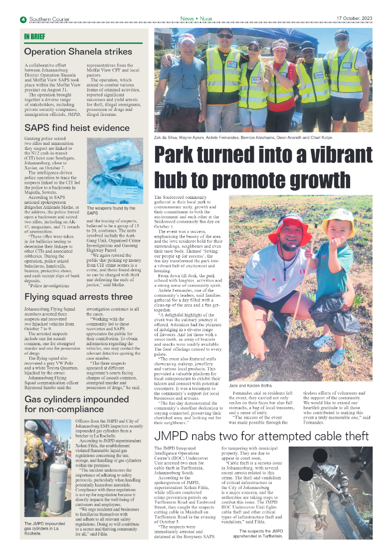 Southern Courier 17 October 2023 page 4