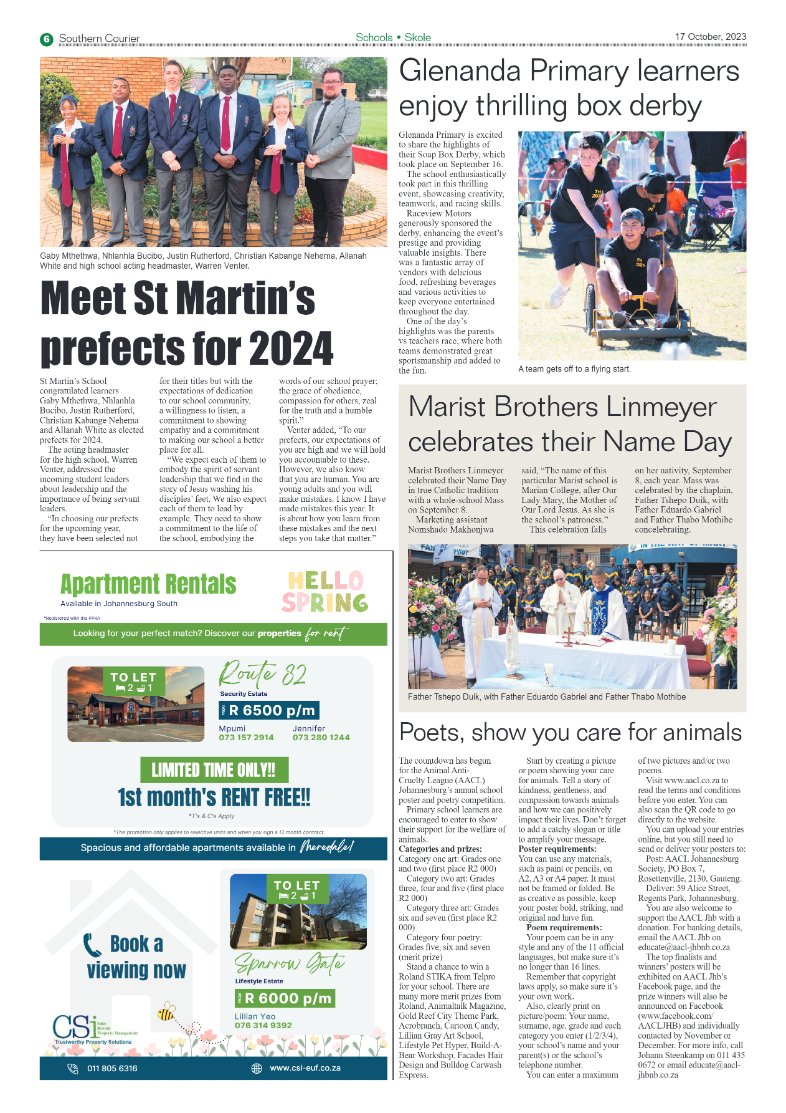 Southern Courier 17 October 2023 page 6