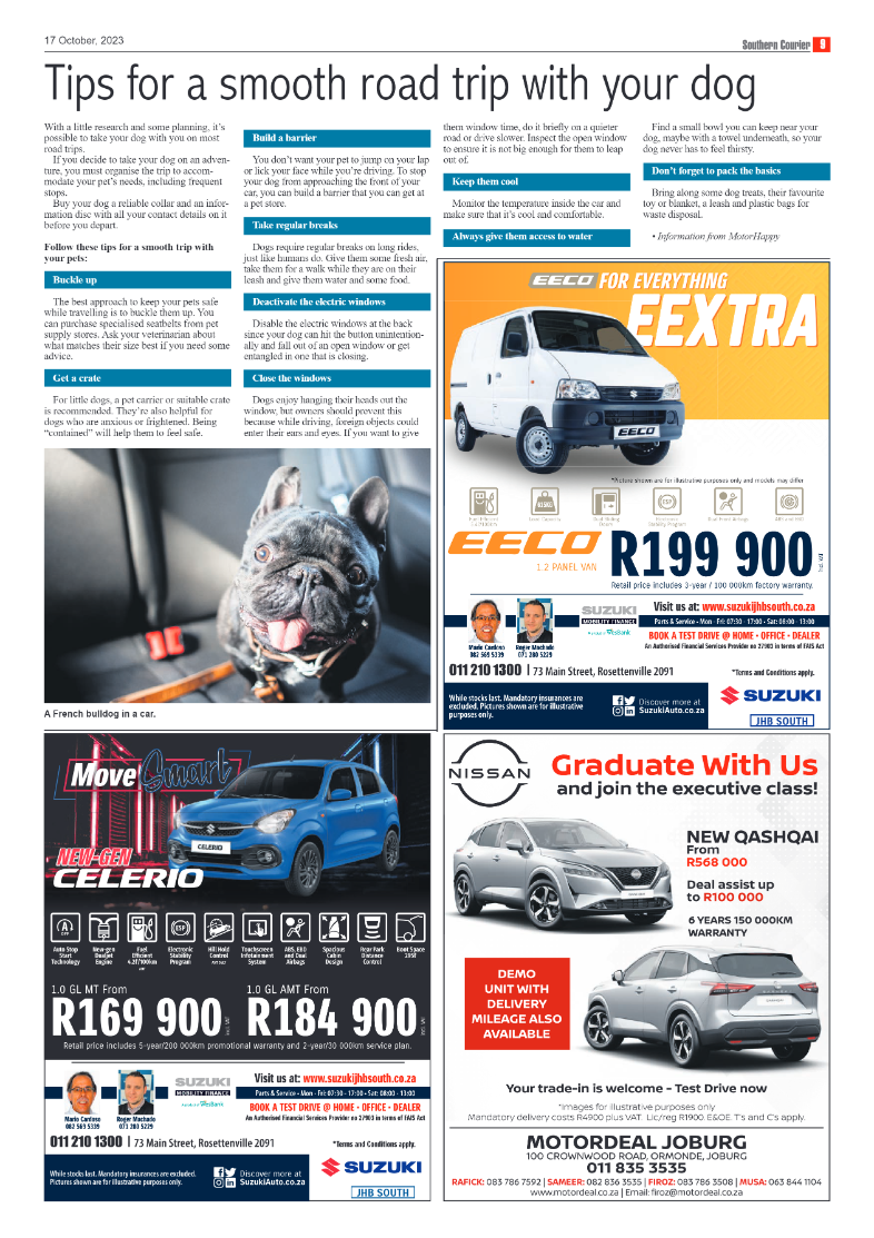 Southern Courier 17 October 2023 page 9