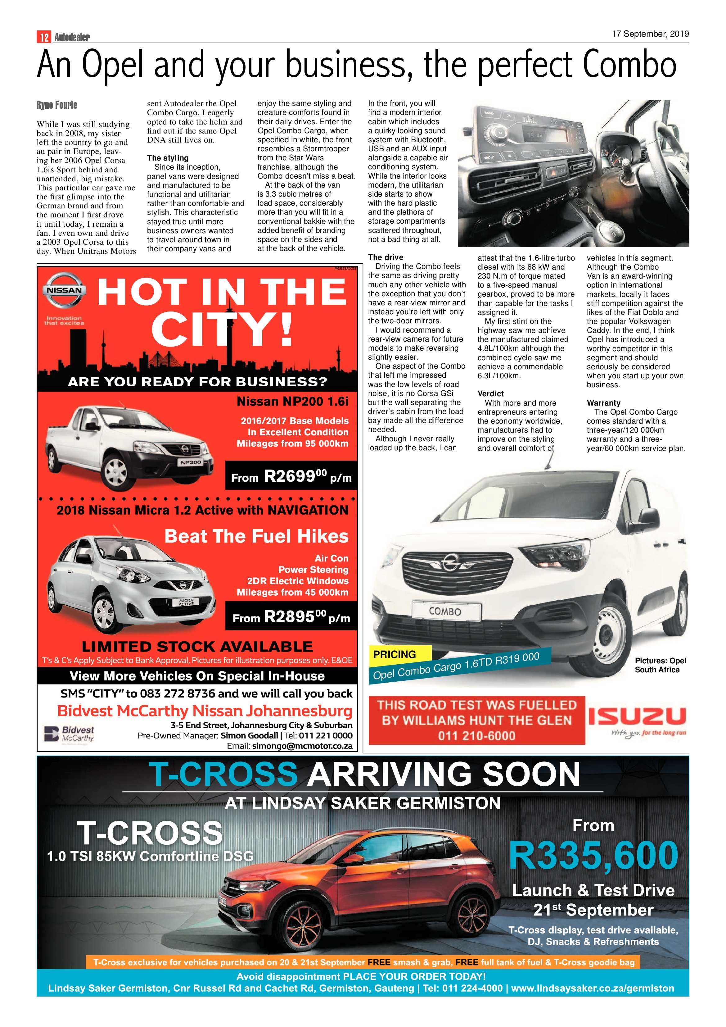 Southern Courier 17 September 2019 page 12