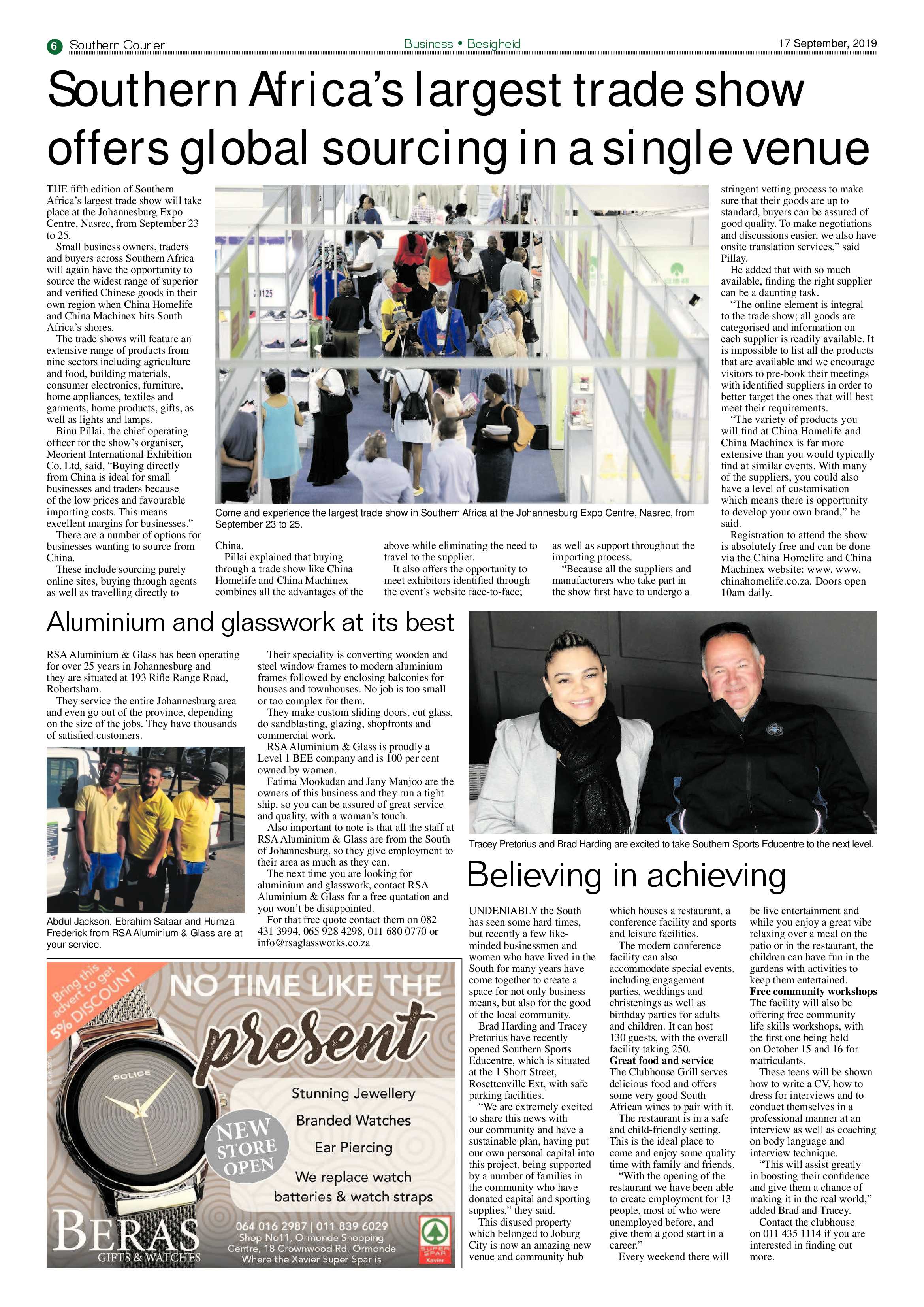 Southern Courier 17 September 2019 page 6