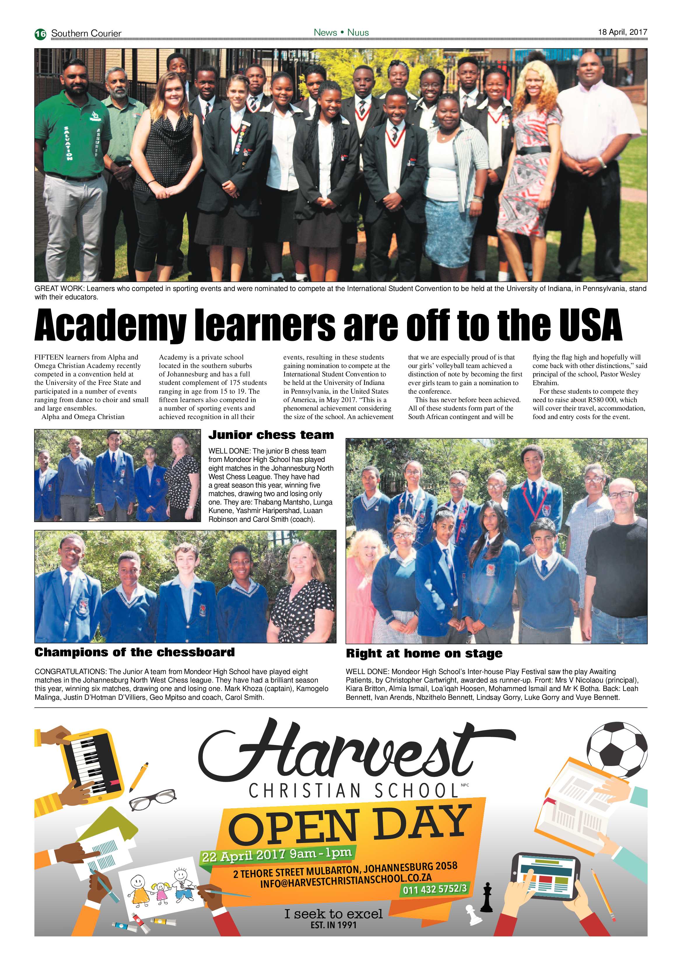 Southern Courier 18 April 2017 page 16