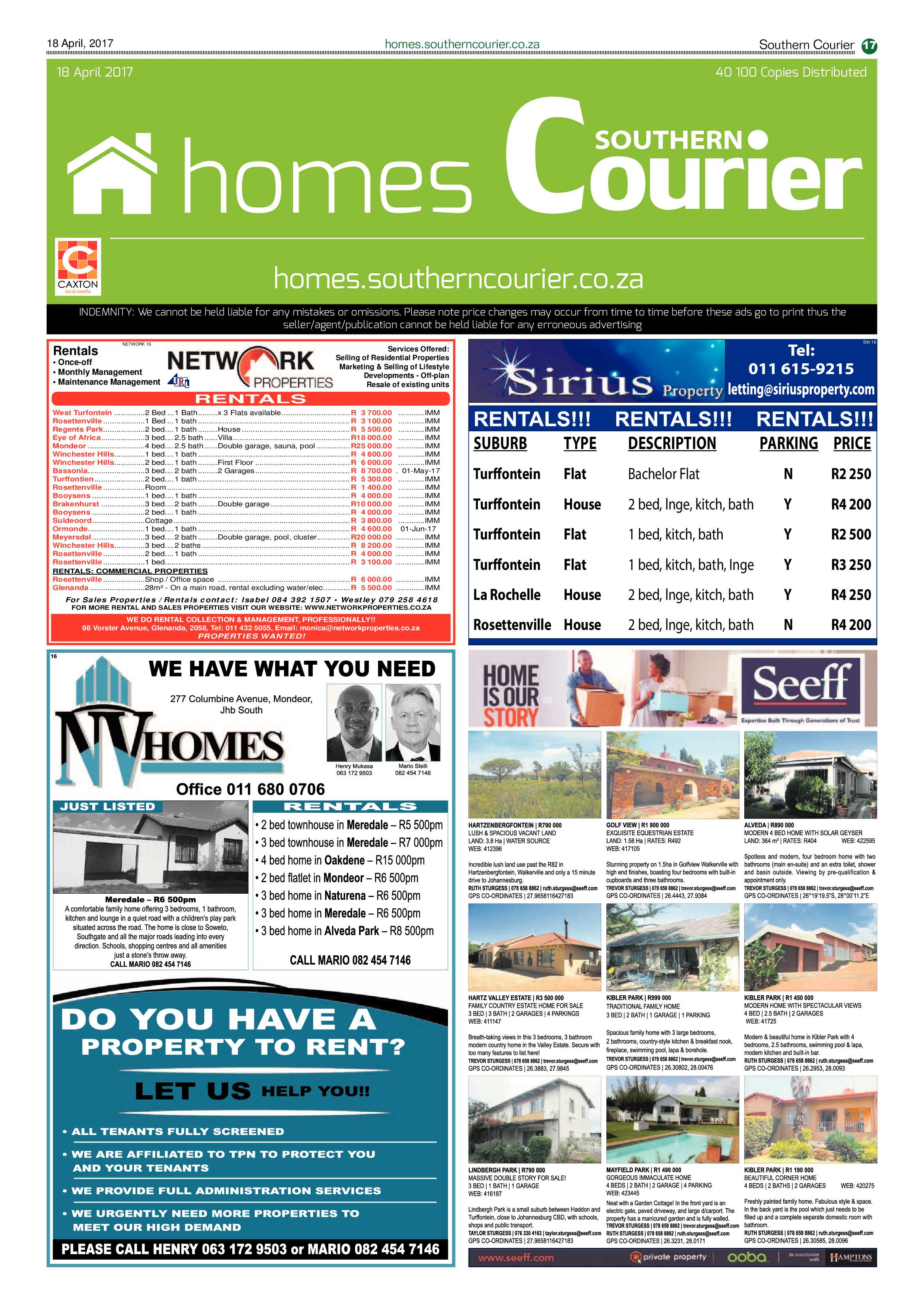 Southern Courier 18 April 2017 page 17