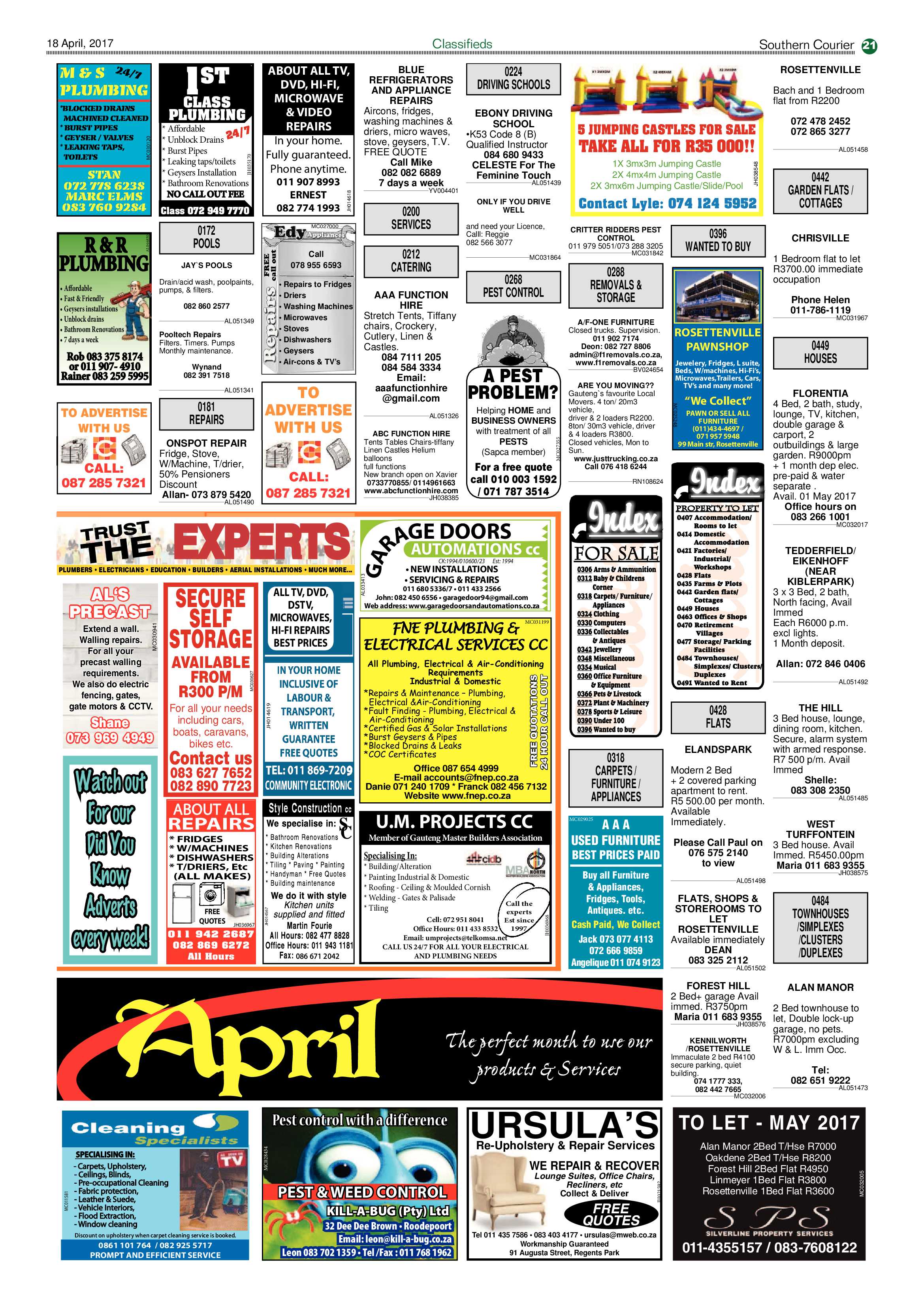 Southern Courier 18 April 2017 page 21