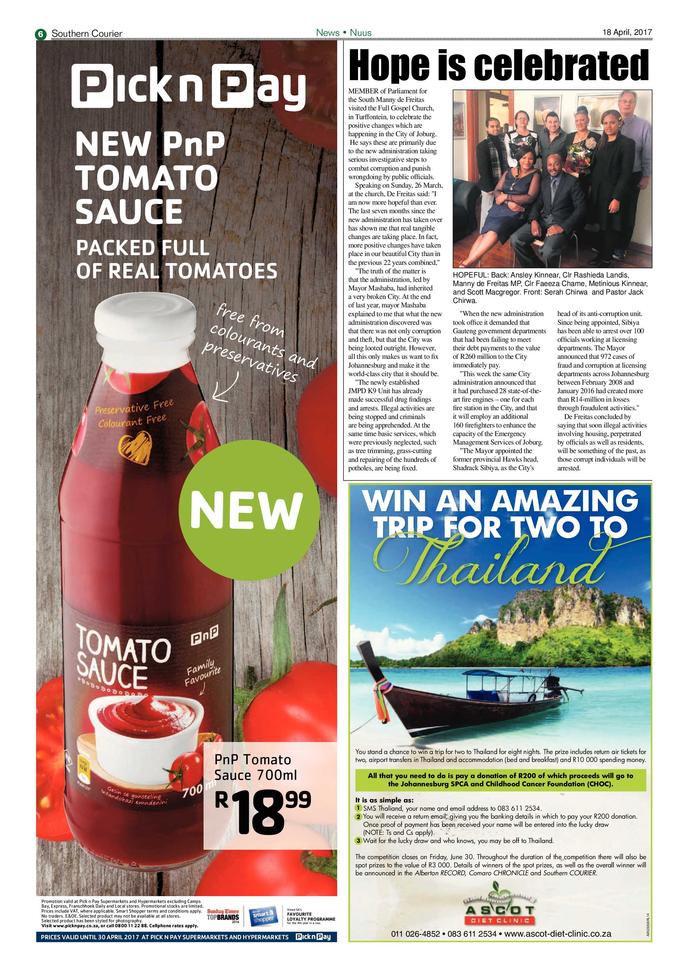 Southern Courier 18 April 2017 page 6