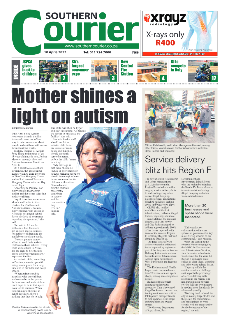 Southern Courier 18 April 2023 page 1