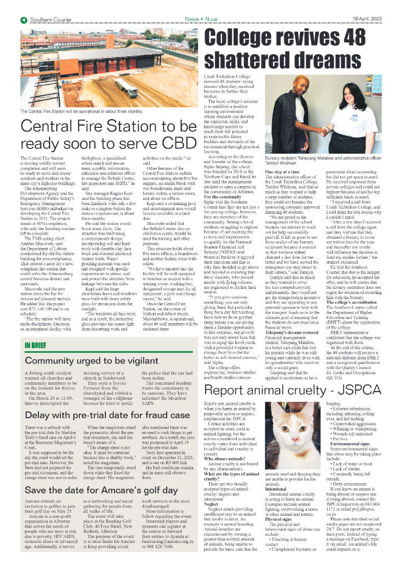 Southern Courier 18 April 2023 page 4