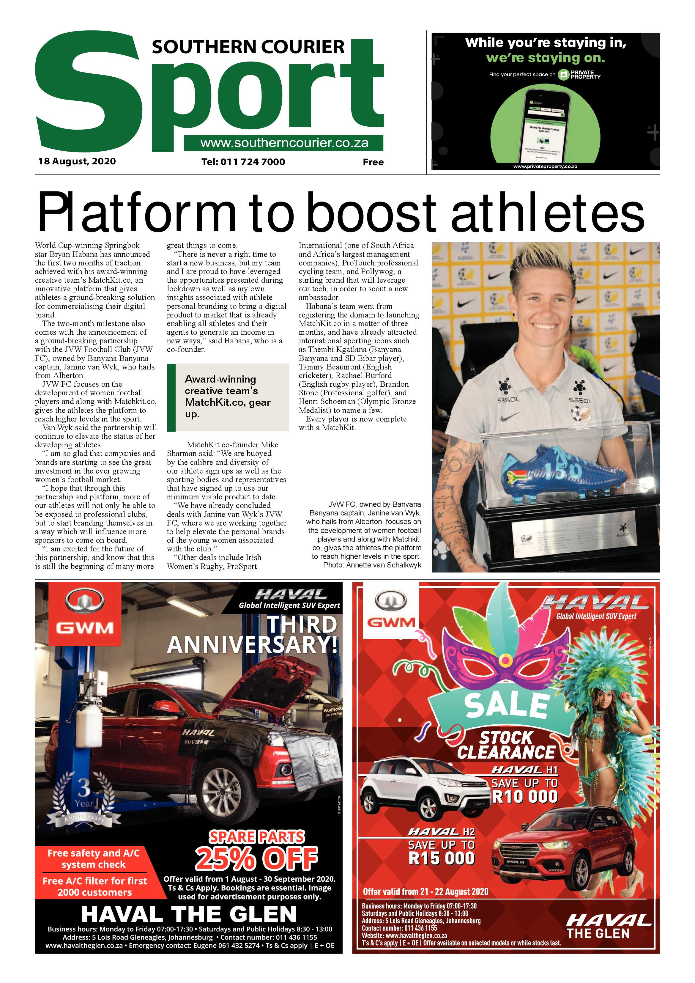 Southern Courier 18 August 2020 page 12