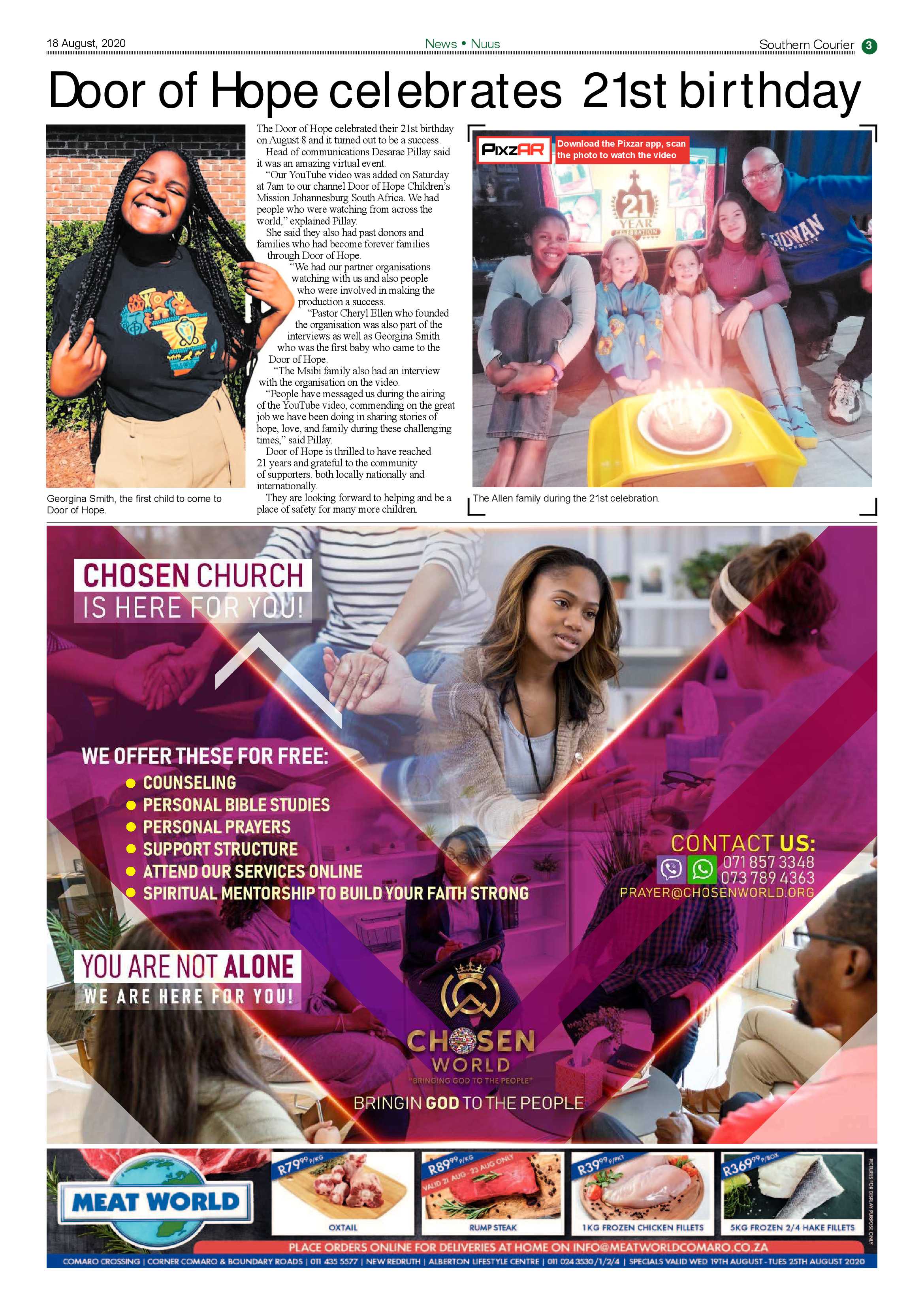 Southern Courier 18 August 2020 page 3