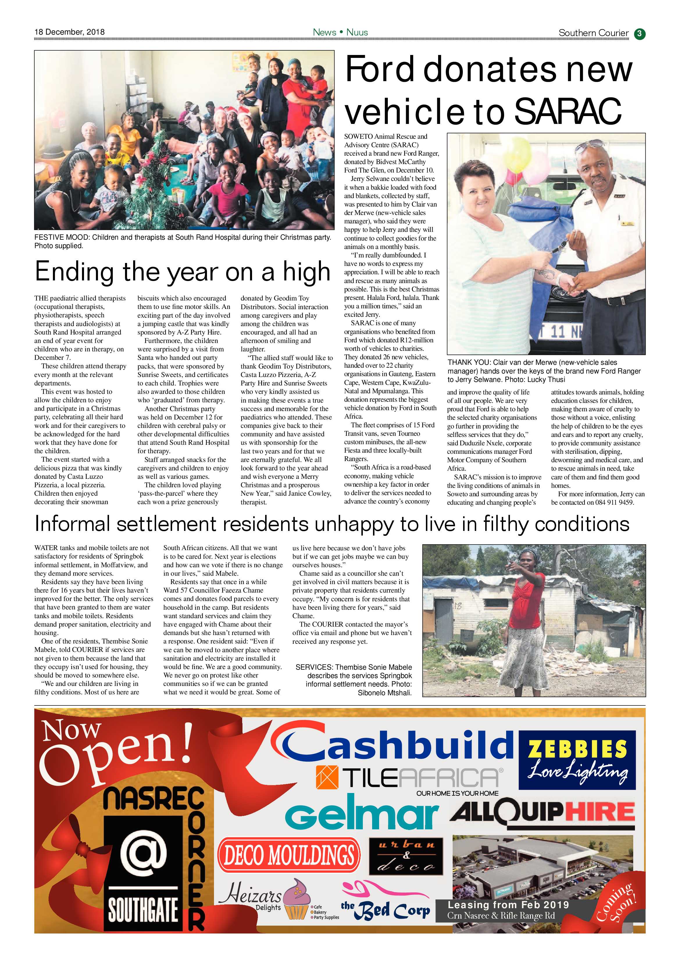 Southern Courier 18 December 2018 page 3