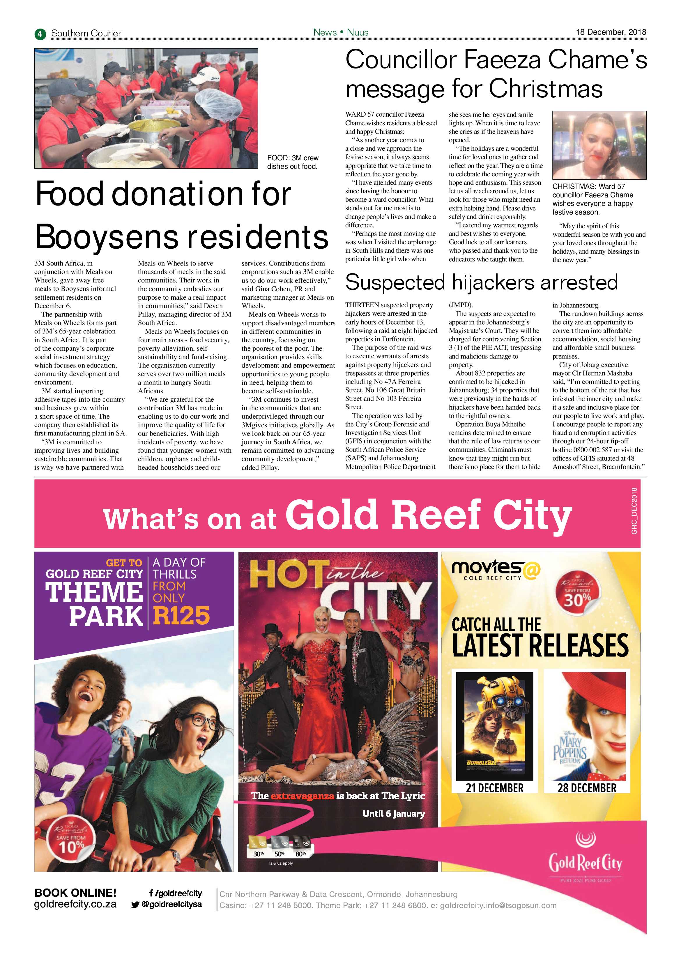 Southern Courier 18 December 2018 page 4