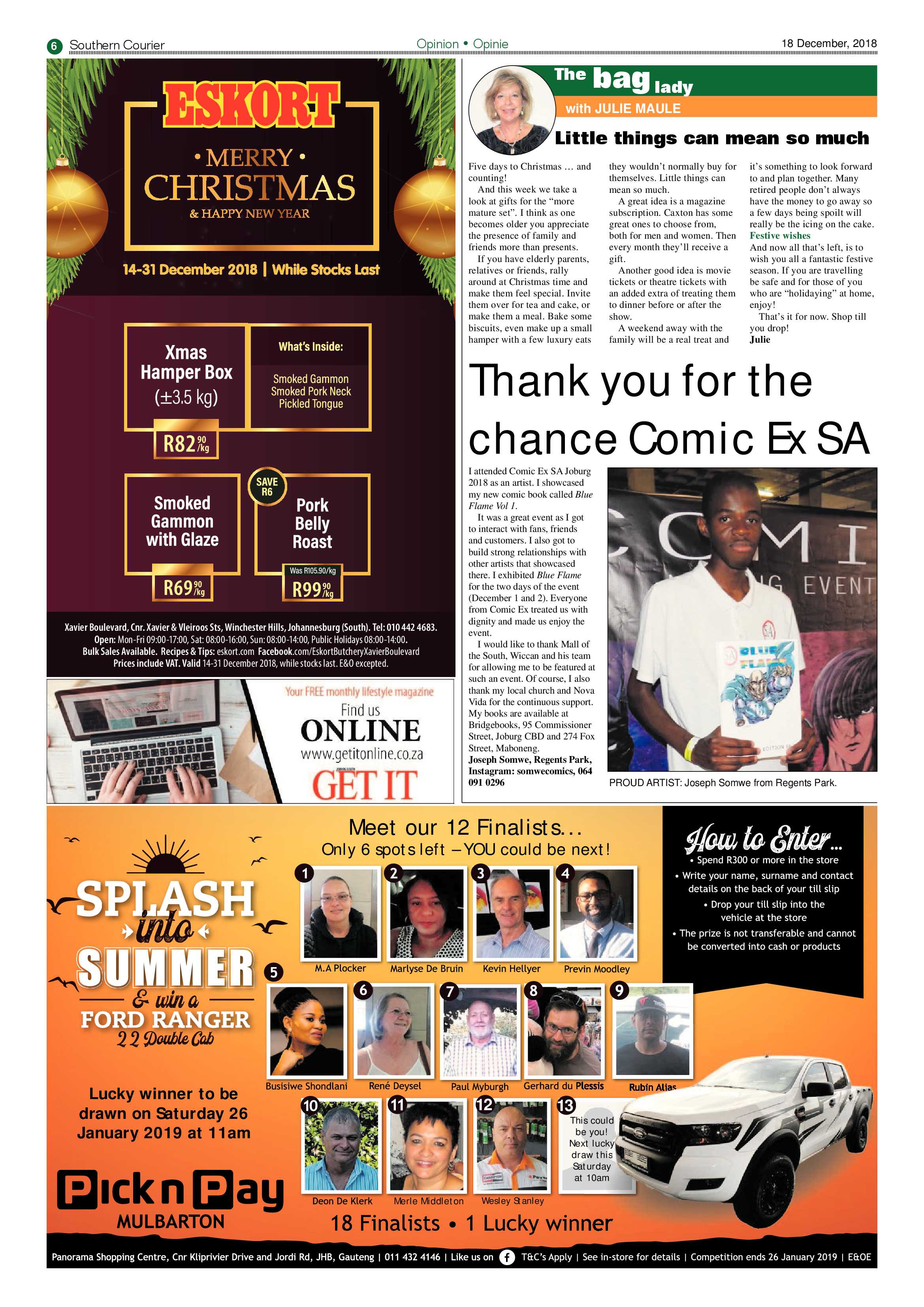 Southern Courier 18 December 2018 page 6