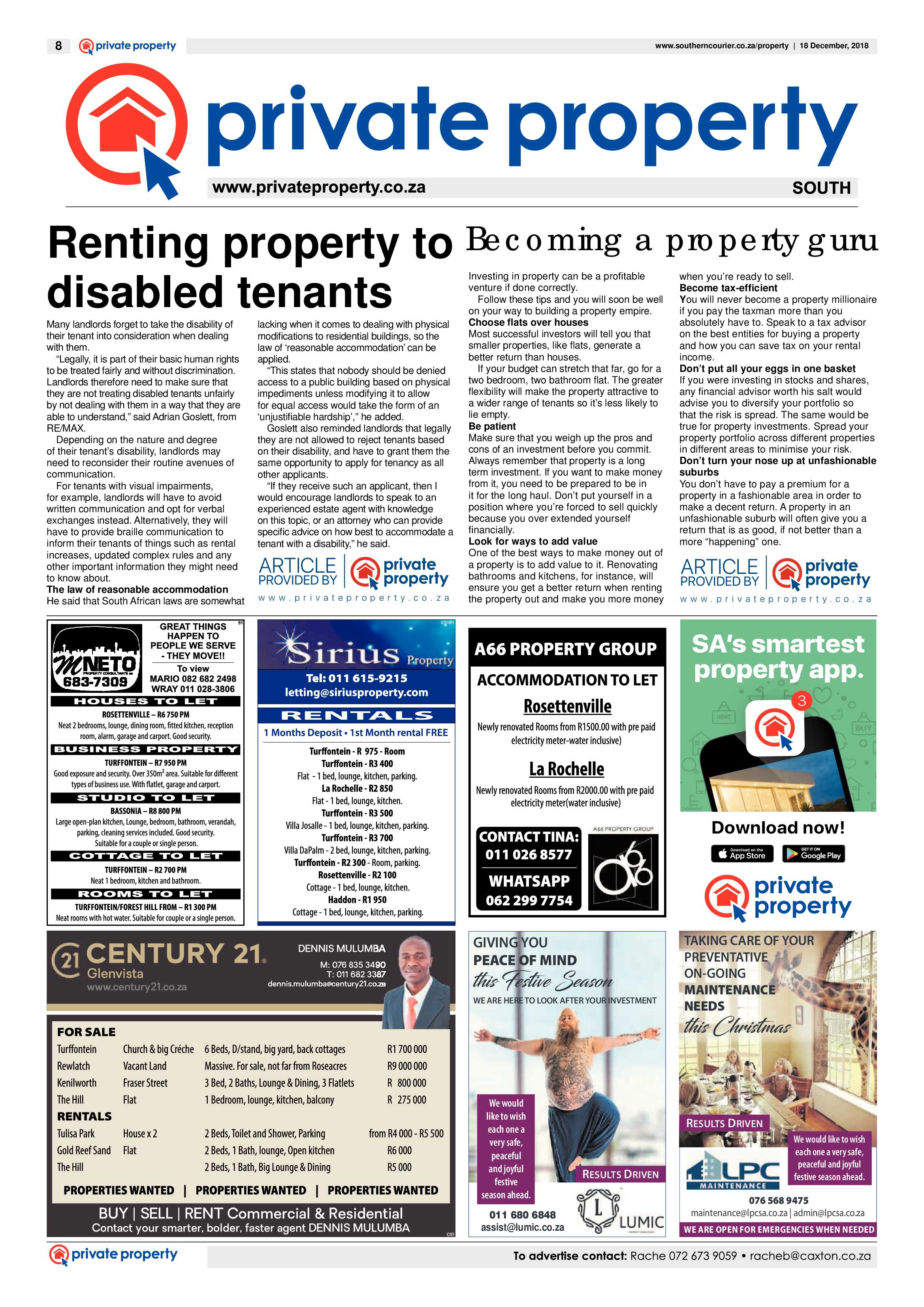 Southern Courier 18 December 2018 page 8
