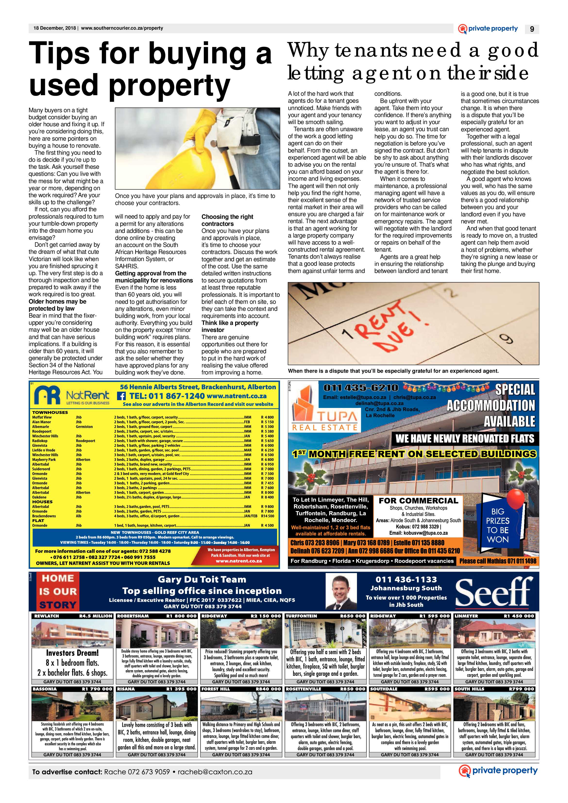 Southern Courier 18 December 2018 page 9