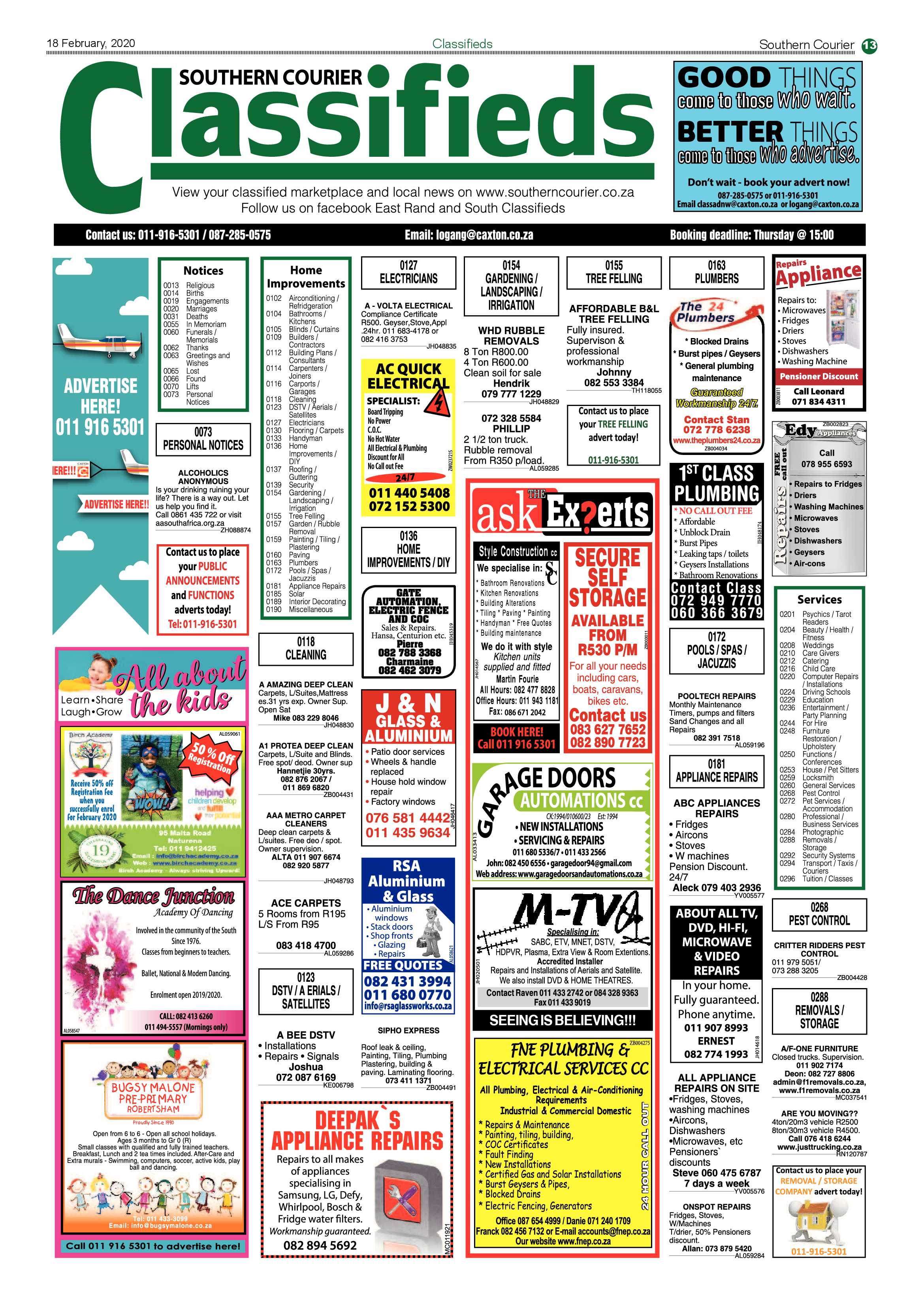Southern Courier 18 February 2020 page 13