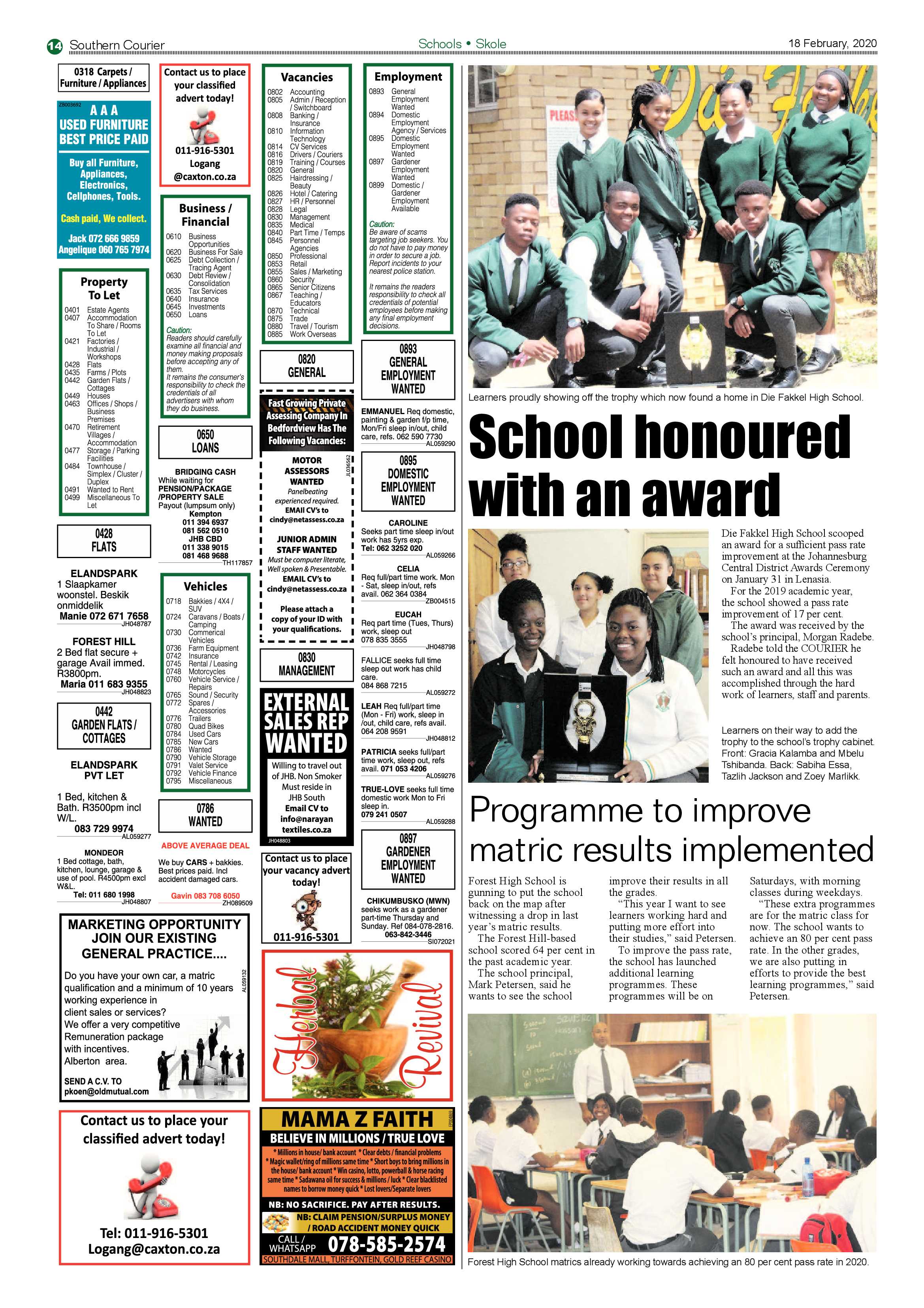 Southern Courier 18 February 2020 page 14