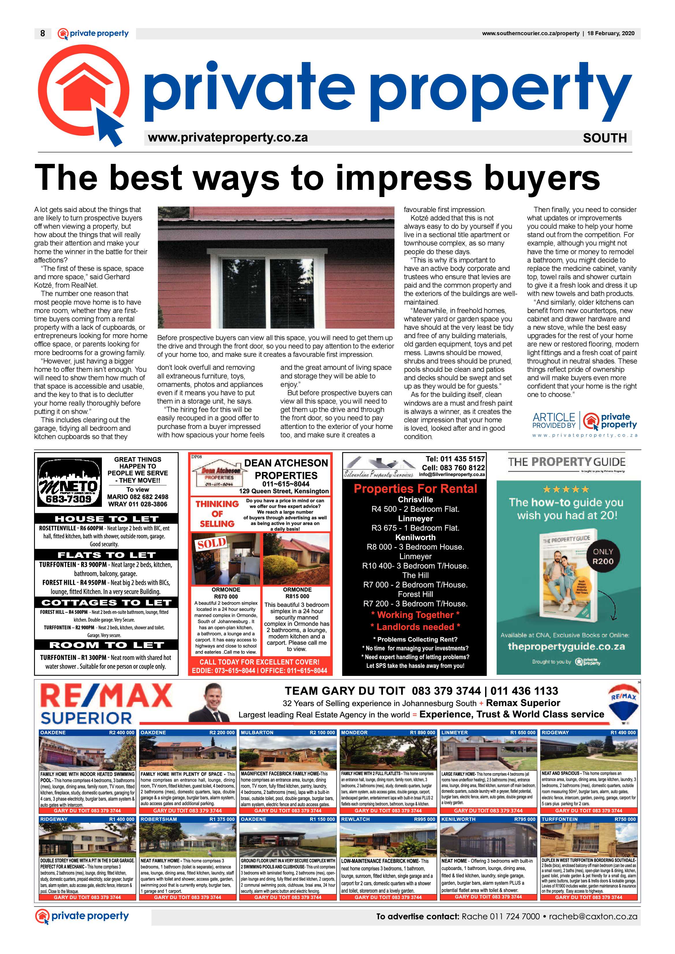 Southern Courier 18 February 2020 page 8