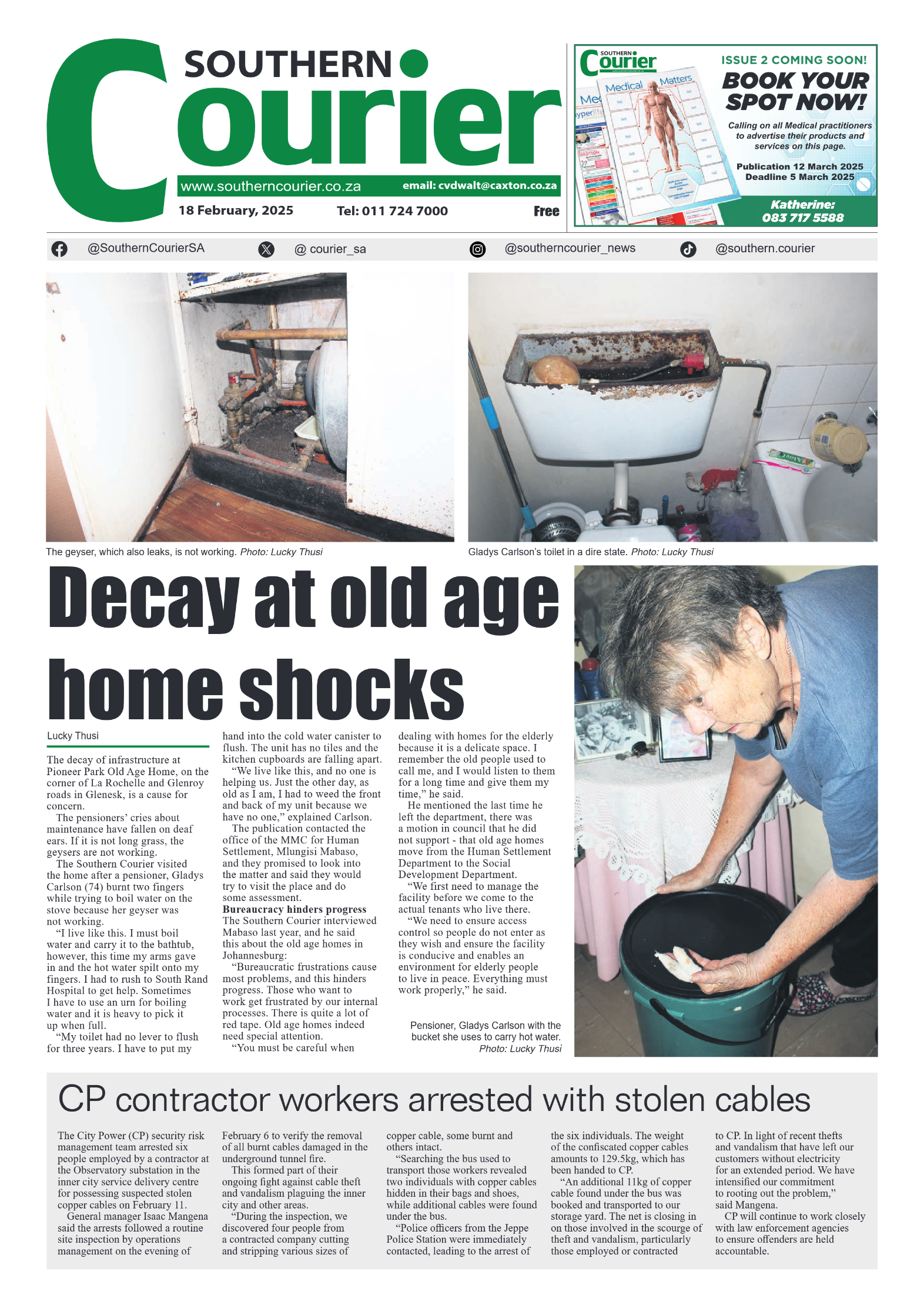 Southern Courier 18 February 2025 page 1