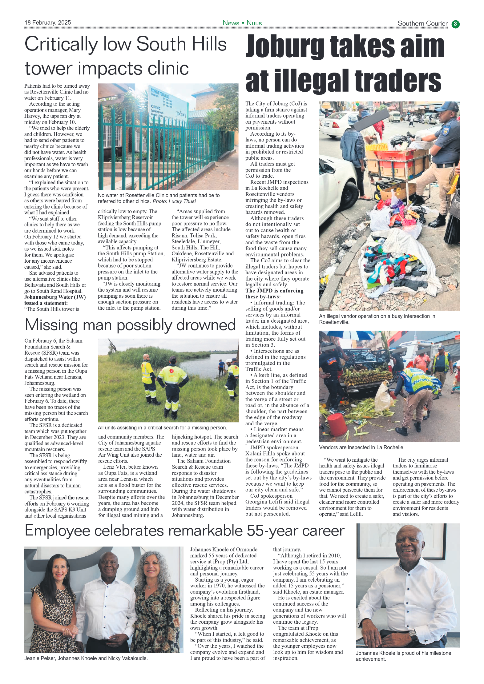 Southern Courier 18 February 2025 page 3