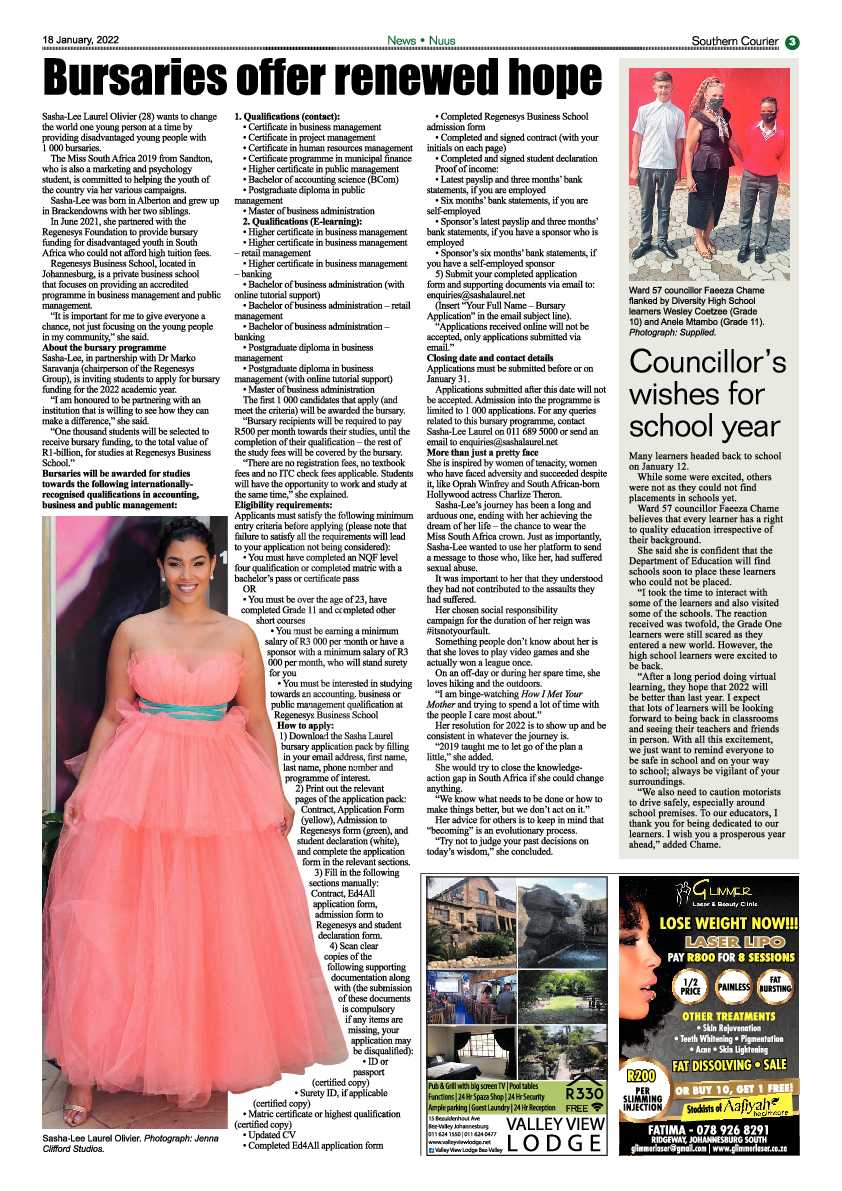 Southern Courier 18 January 2022 page 3