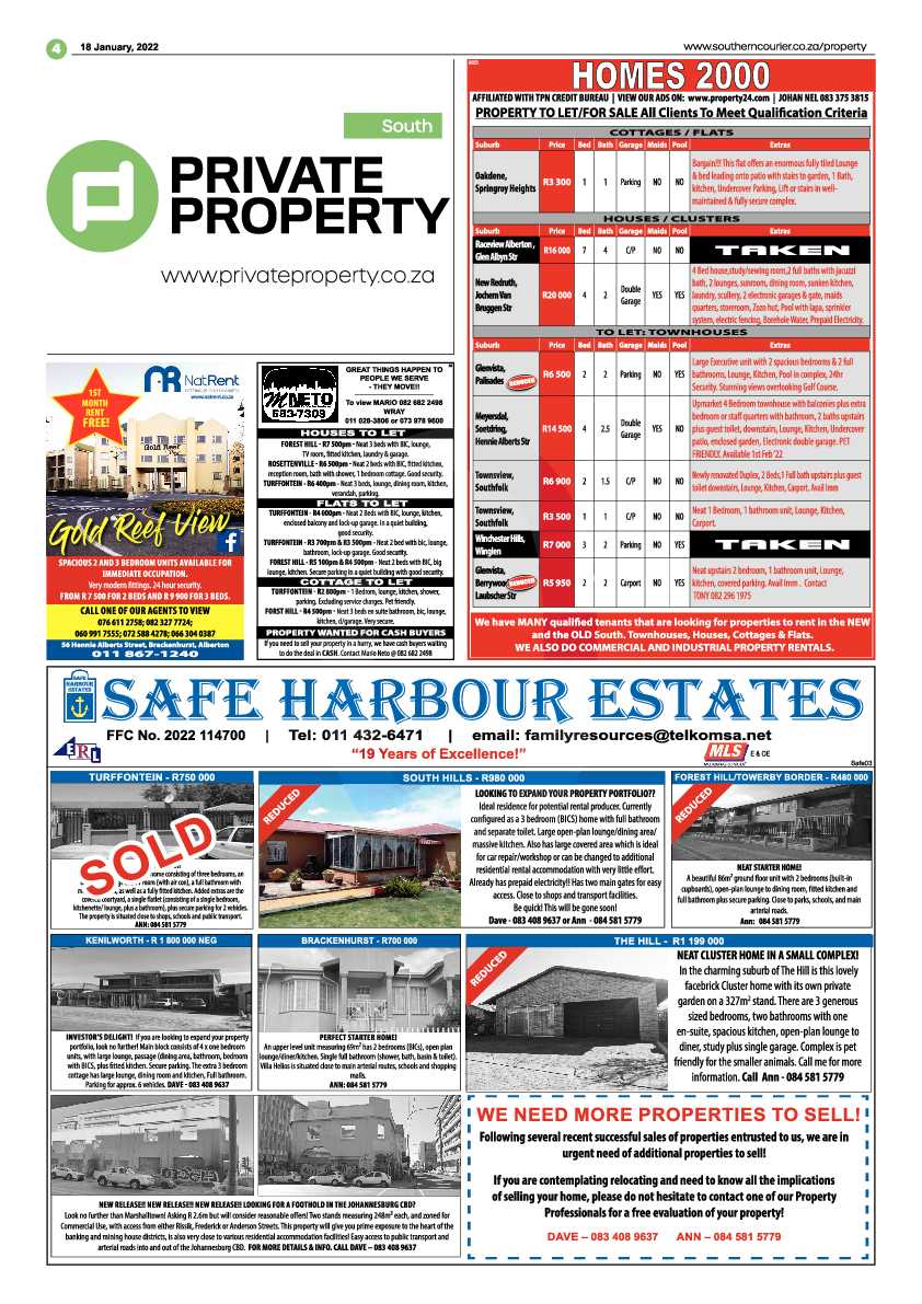 Southern Courier 18 January 2022 page 4