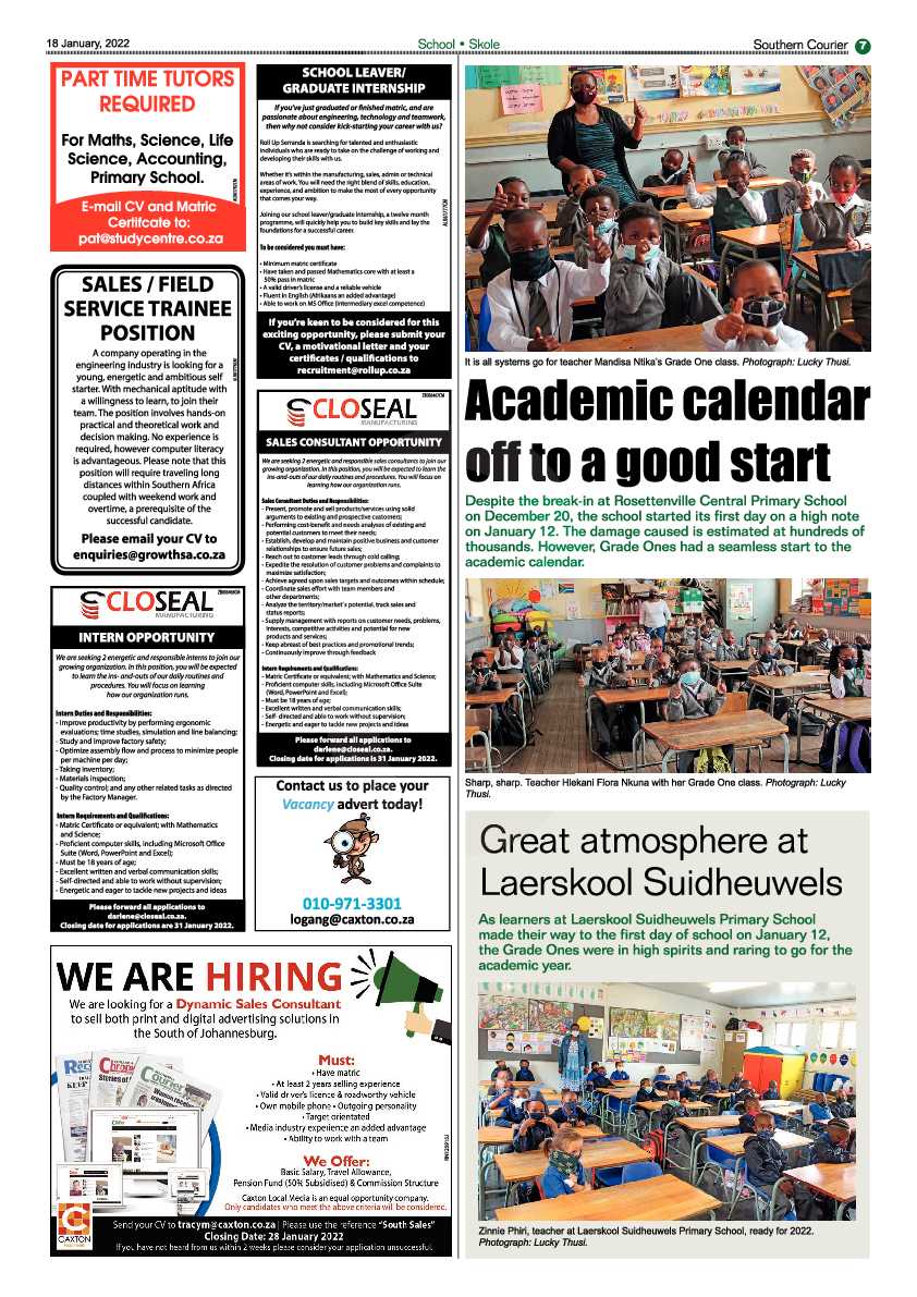 Southern Courier 18 January 2022 page 7