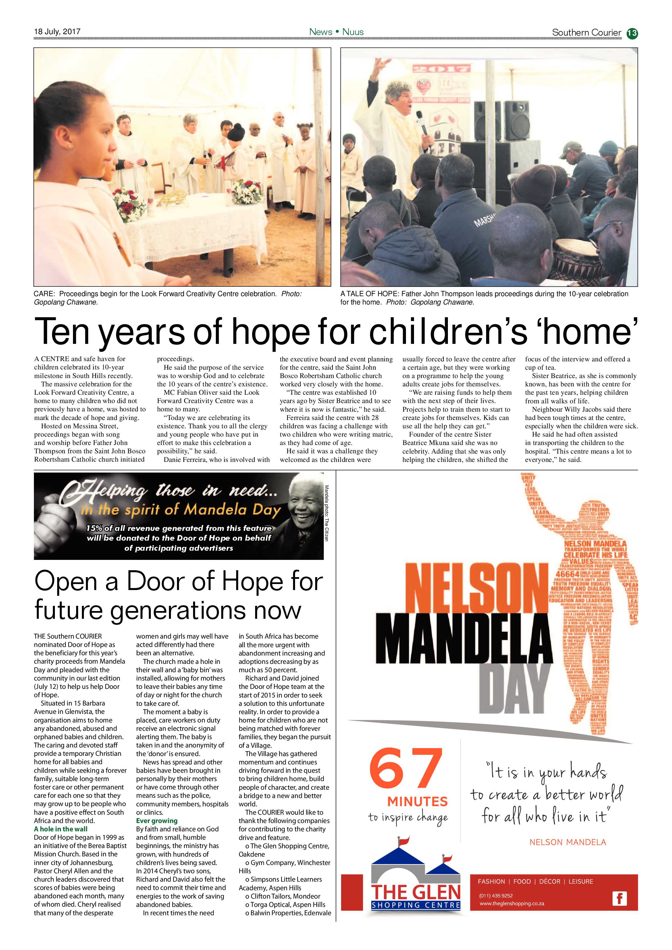 Southern Courier 18 July 2017 page 13