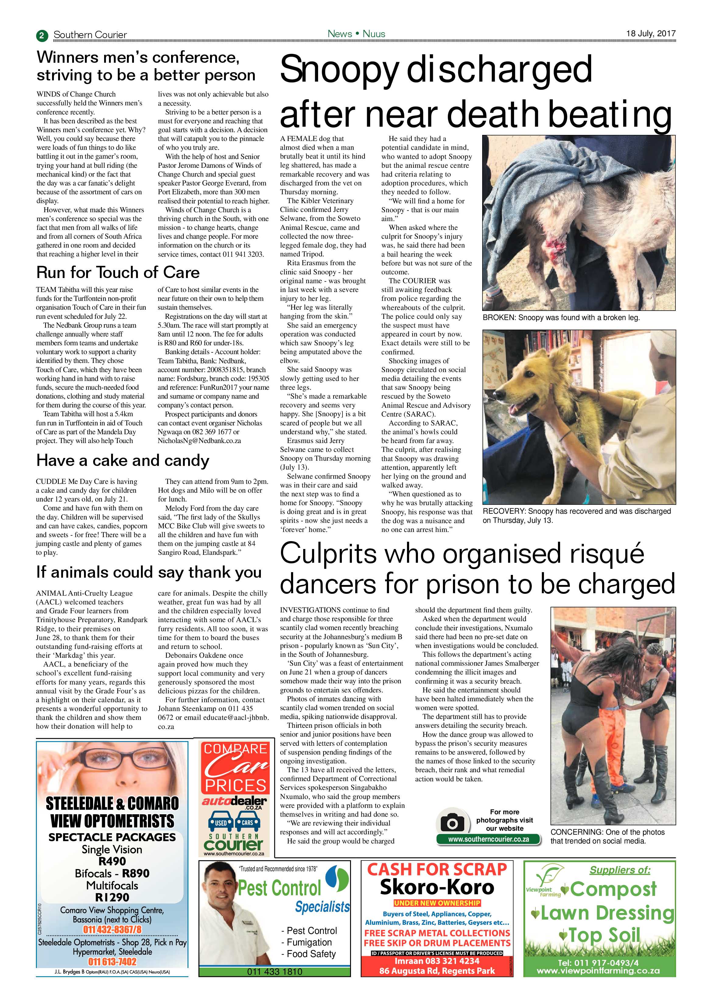 Southern Courier 18 July 2017 page 2