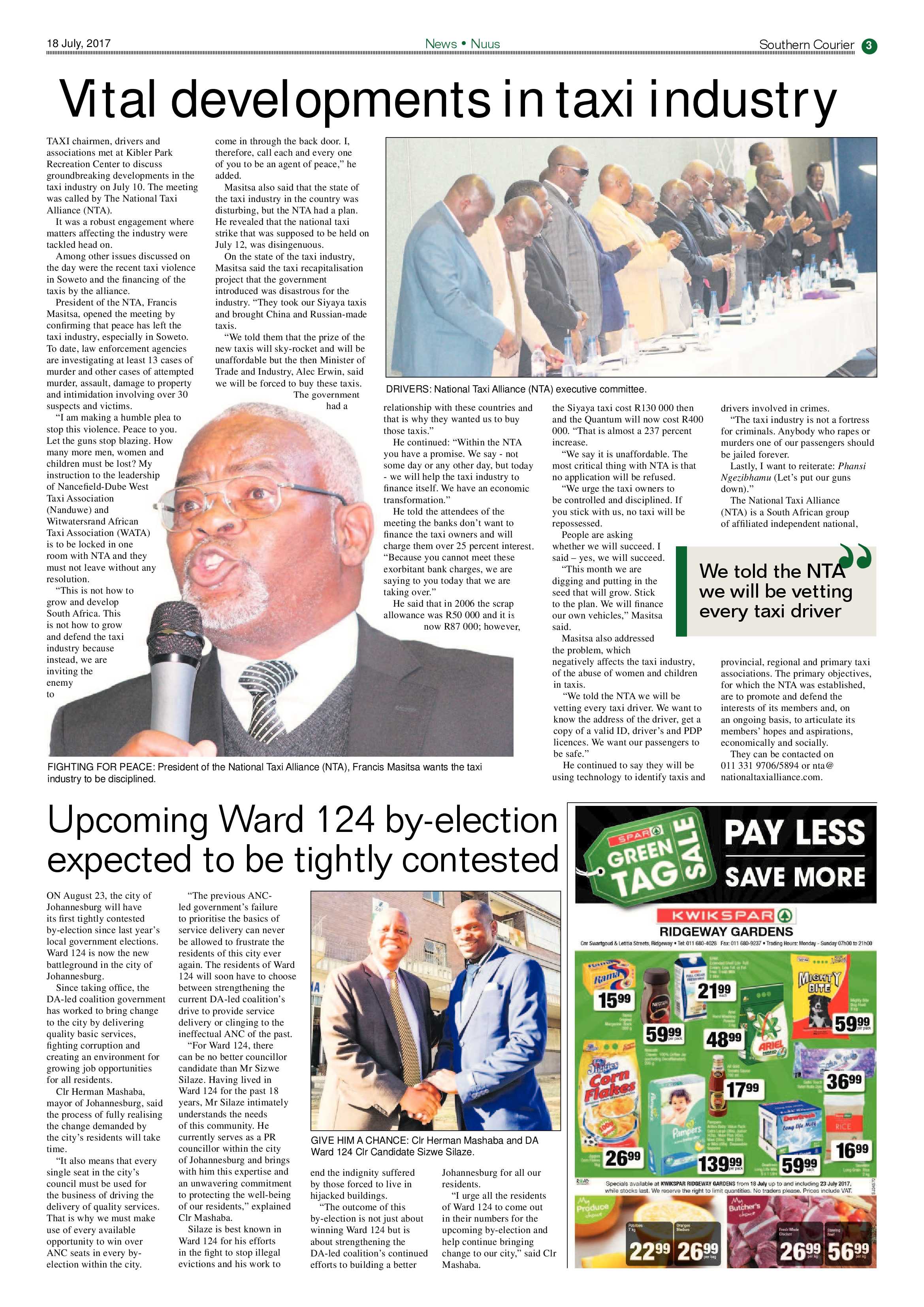 Southern Courier 18 July 2017 page 3