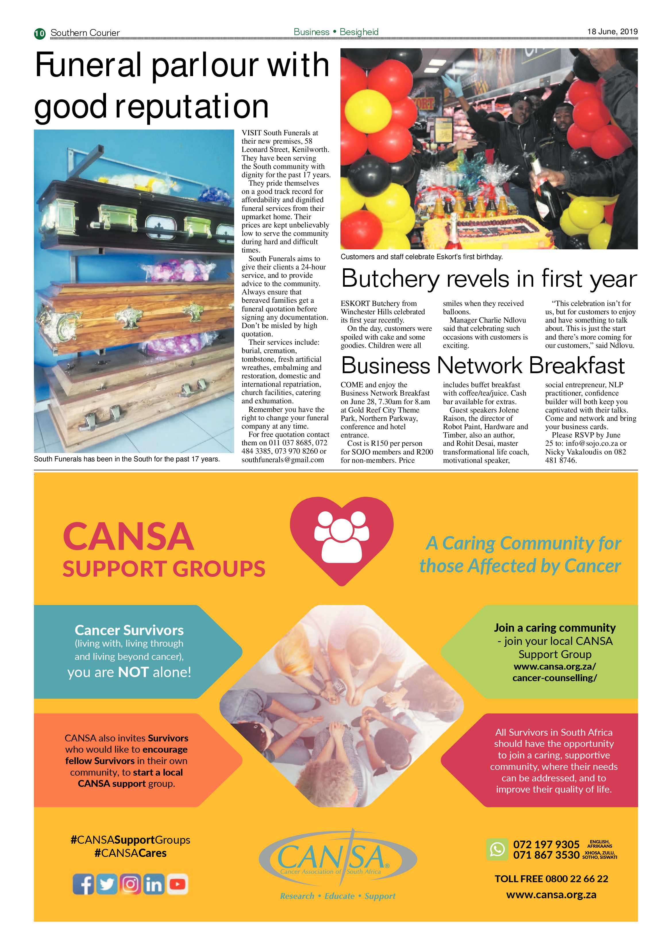 Southern Courier 18 June 2019 page 10