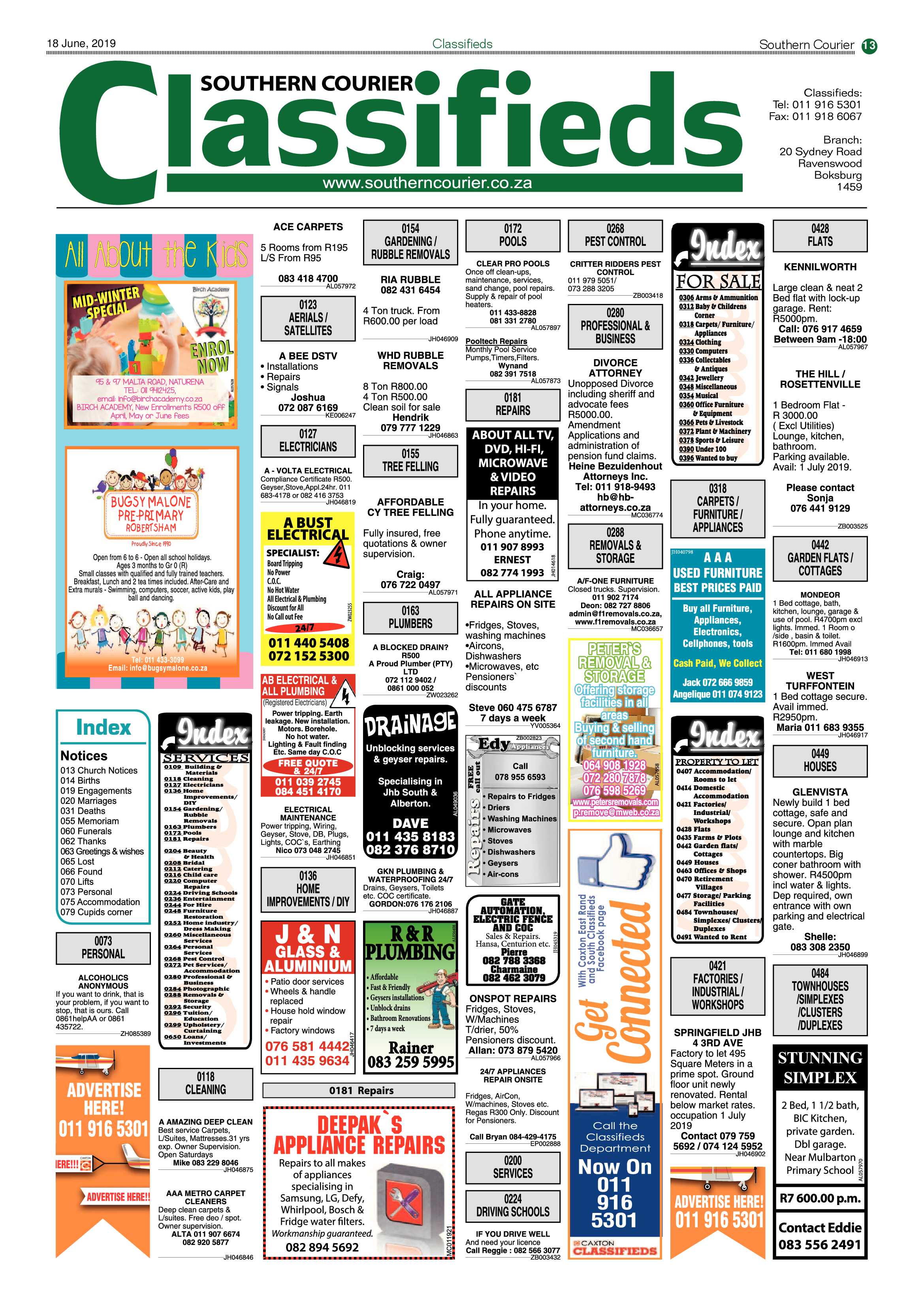 Southern Courier 18 June 2019 page 13