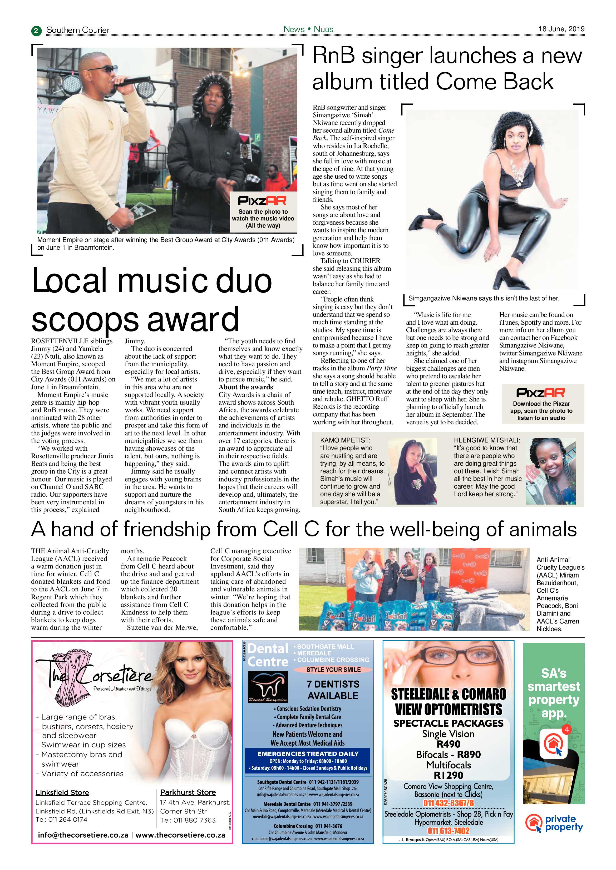 Southern Courier 18 June 2019 page 2