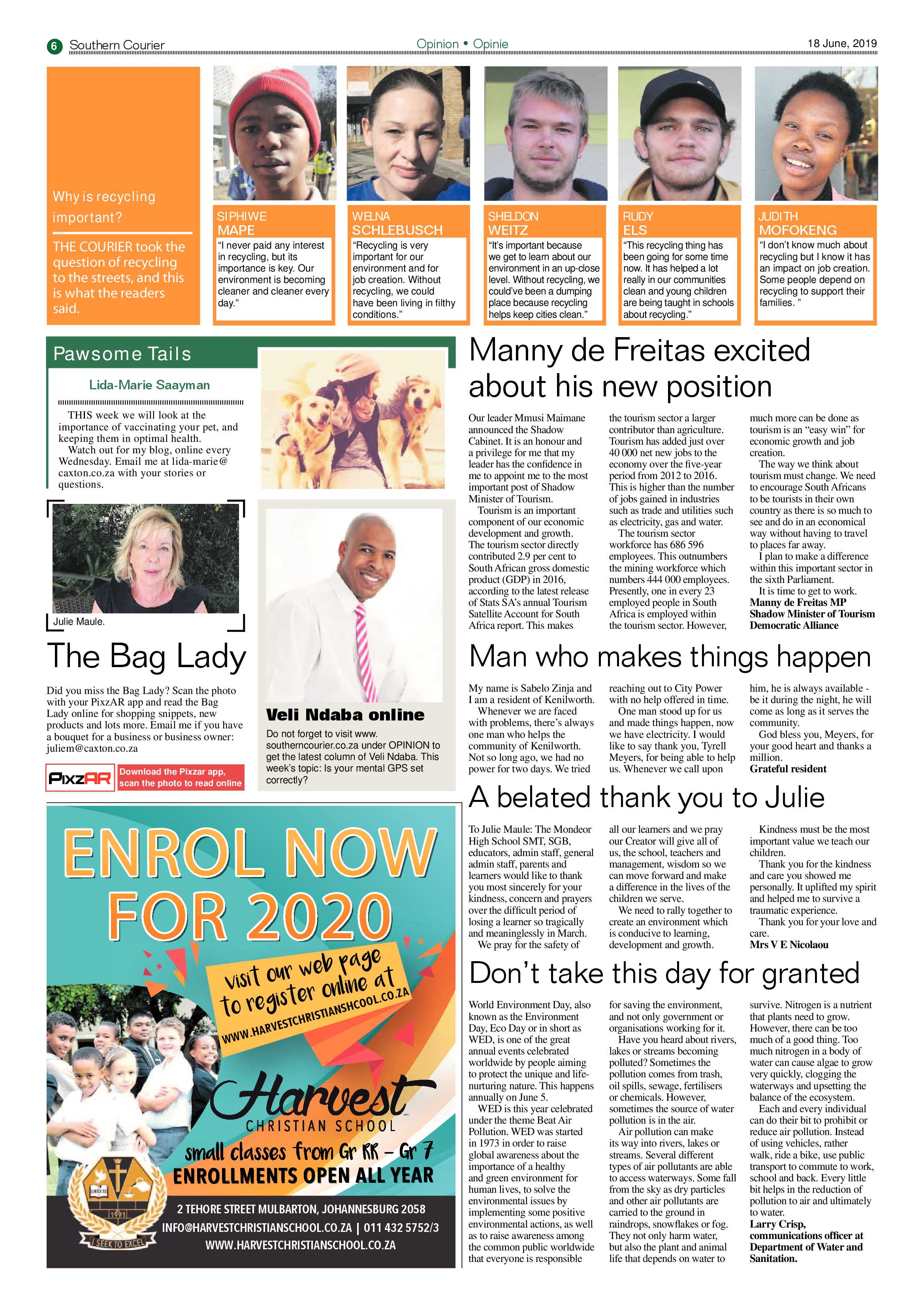 Southern Courier 18 June 2019 page 6