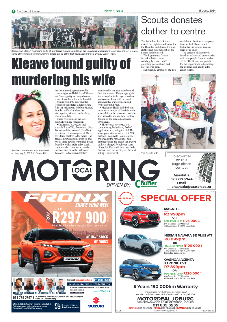 Southern Courier 18 June 2024 page 4