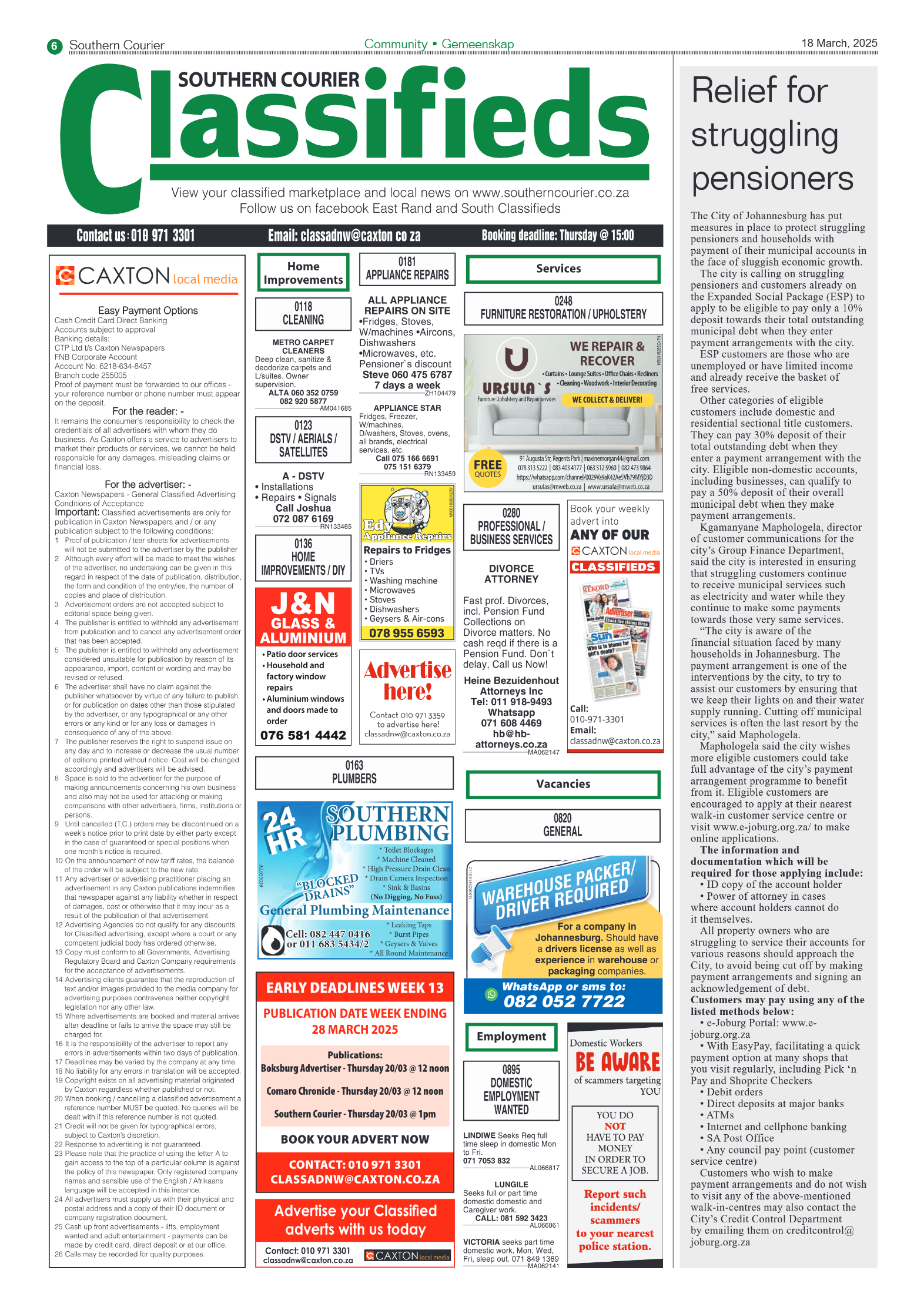 Southern Courier 18 March 2025 page 6