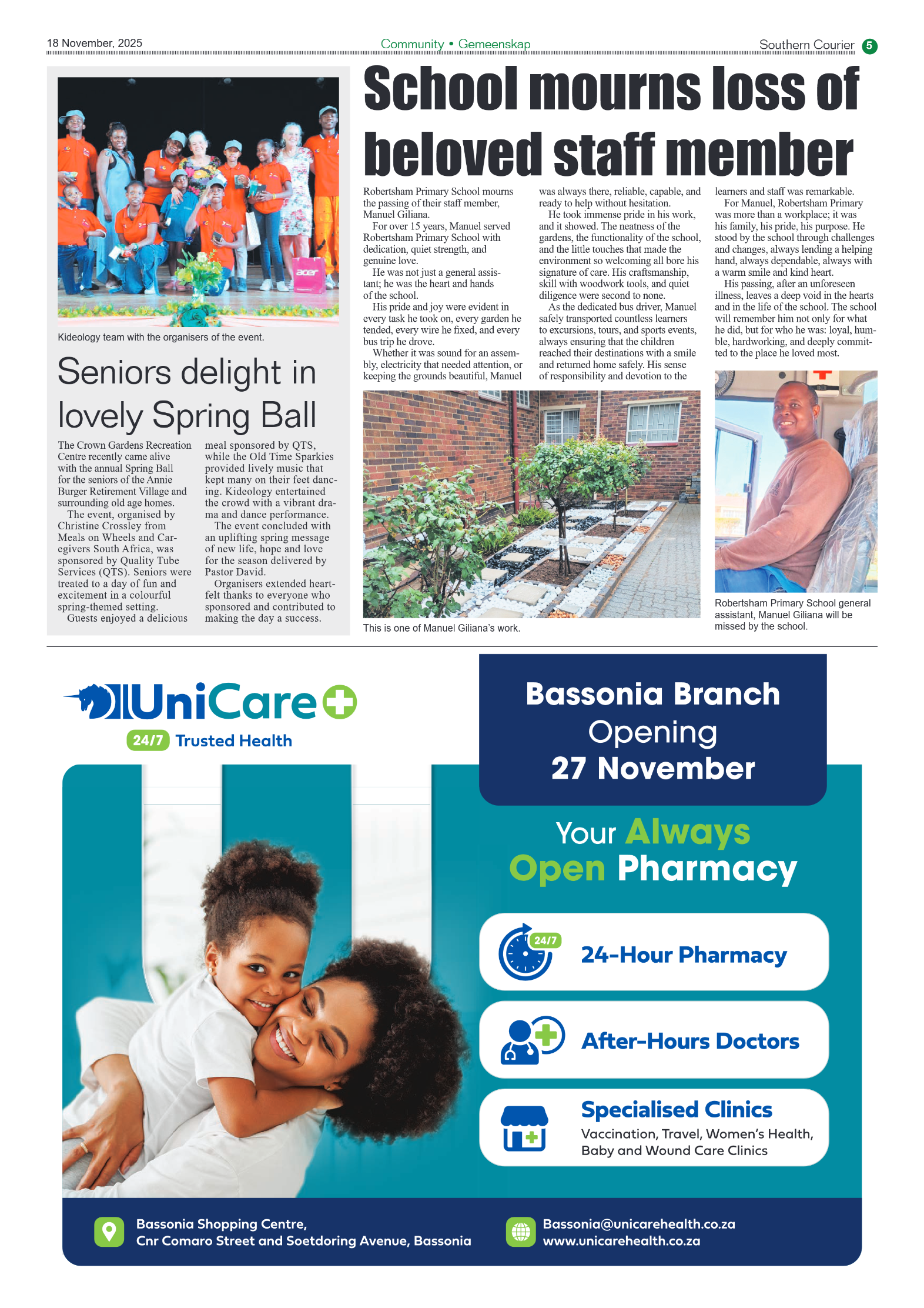 Southern Courier 18 November 2025 page 5