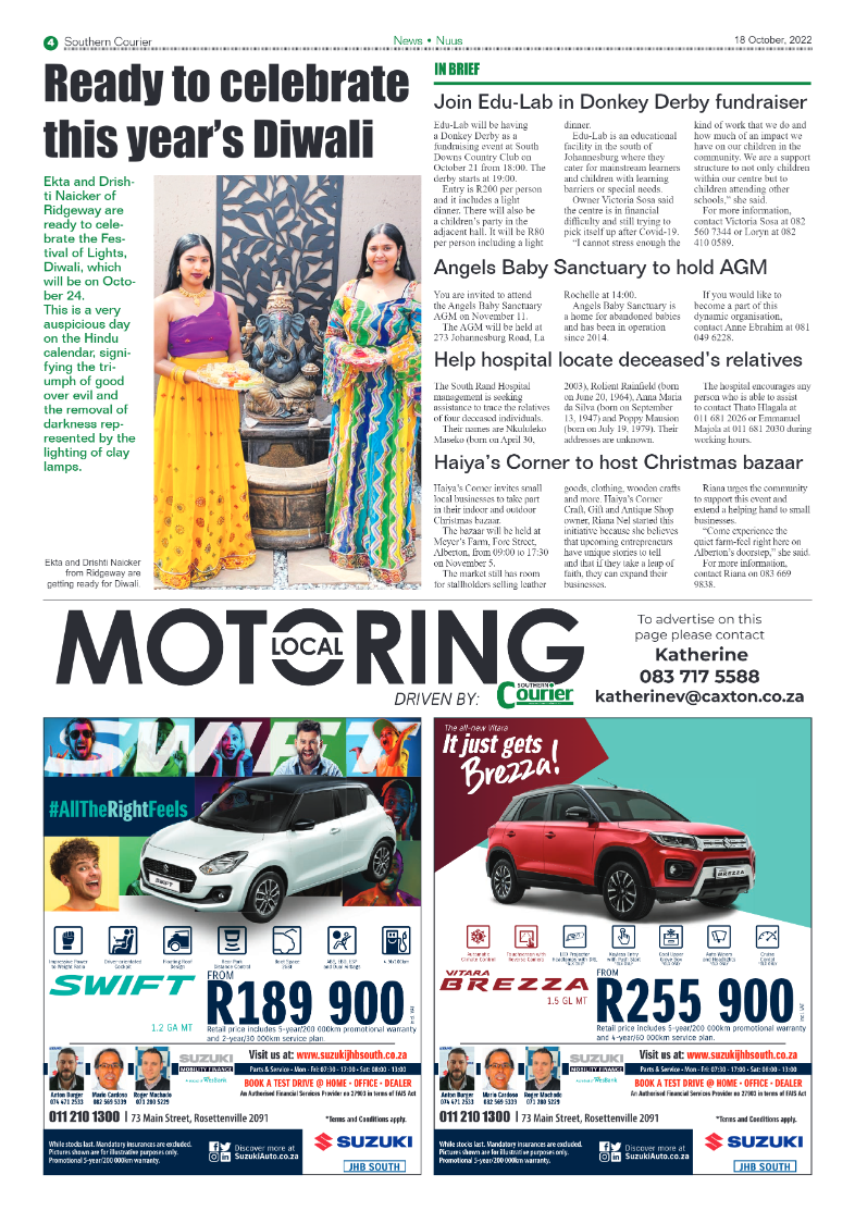 Southern Courier 18 October 2022 page 4
