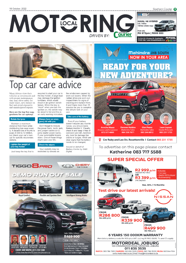 Southern Courier 18 October 2022 page 5