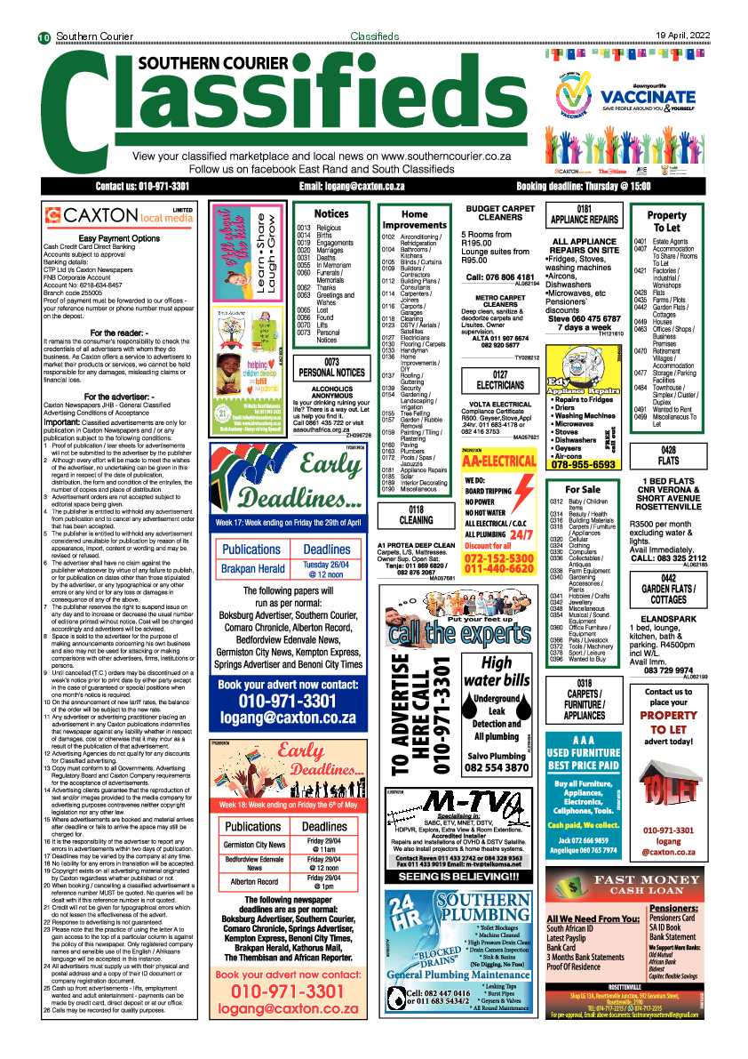 Southern Courier 19 April 2022 page 10
