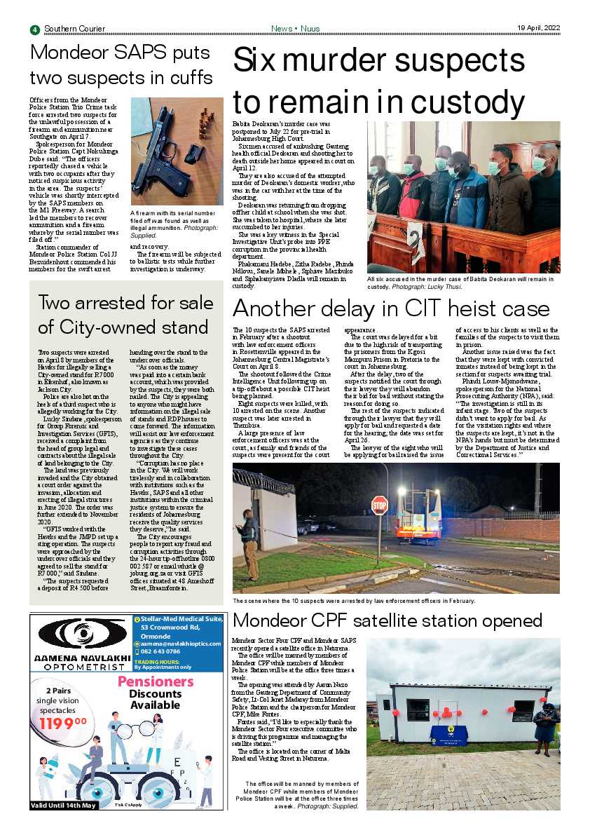 Southern Courier 19 April 2022 page 4